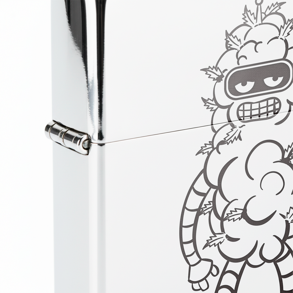 Isqueiro Cromado Polido 'Blender Budz'