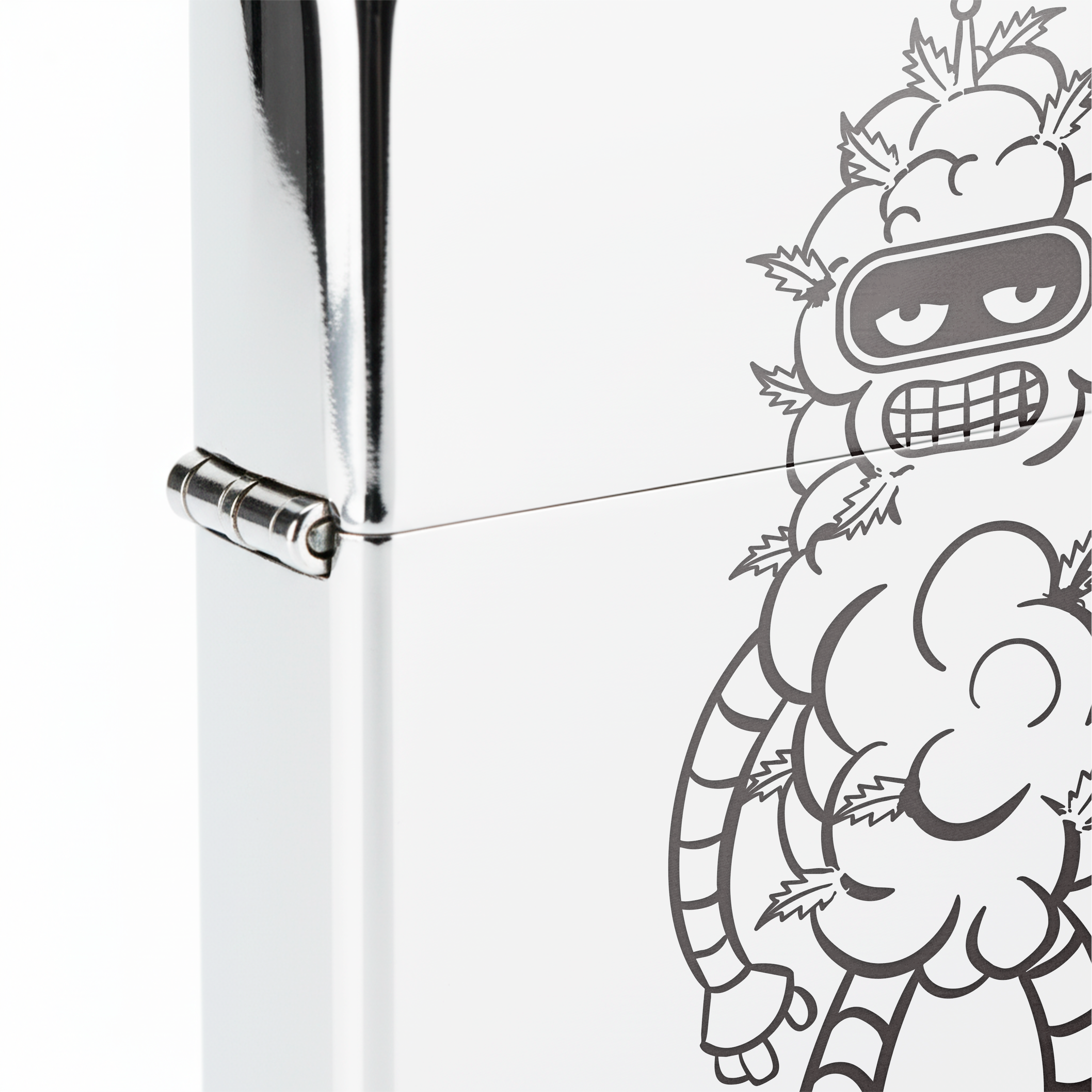 Isqueiro Cromado Polido 'Blender Budz'