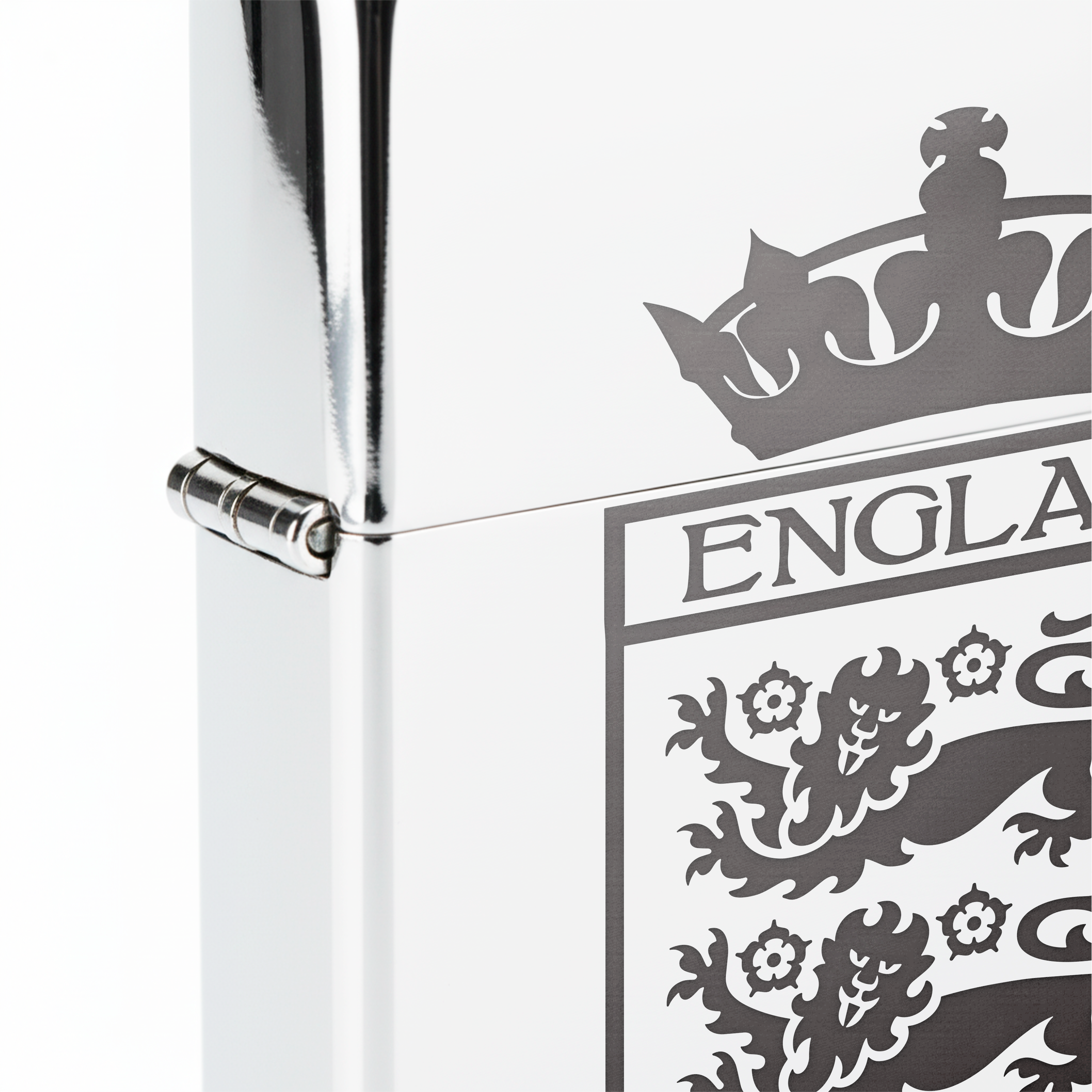 Isqueiro Cromado Polido 'England Crown'