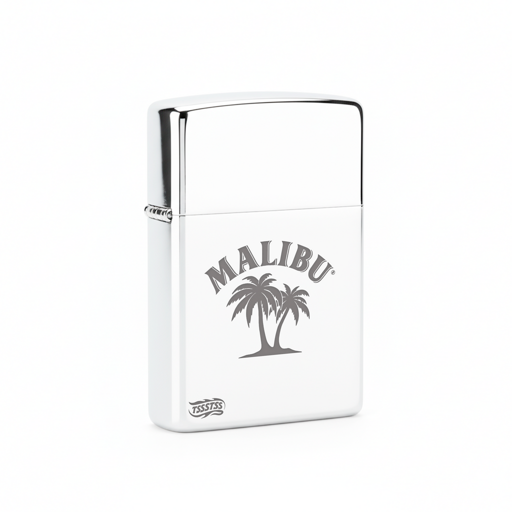 Isqueiro Cromado Polido 'Malibu Coast'