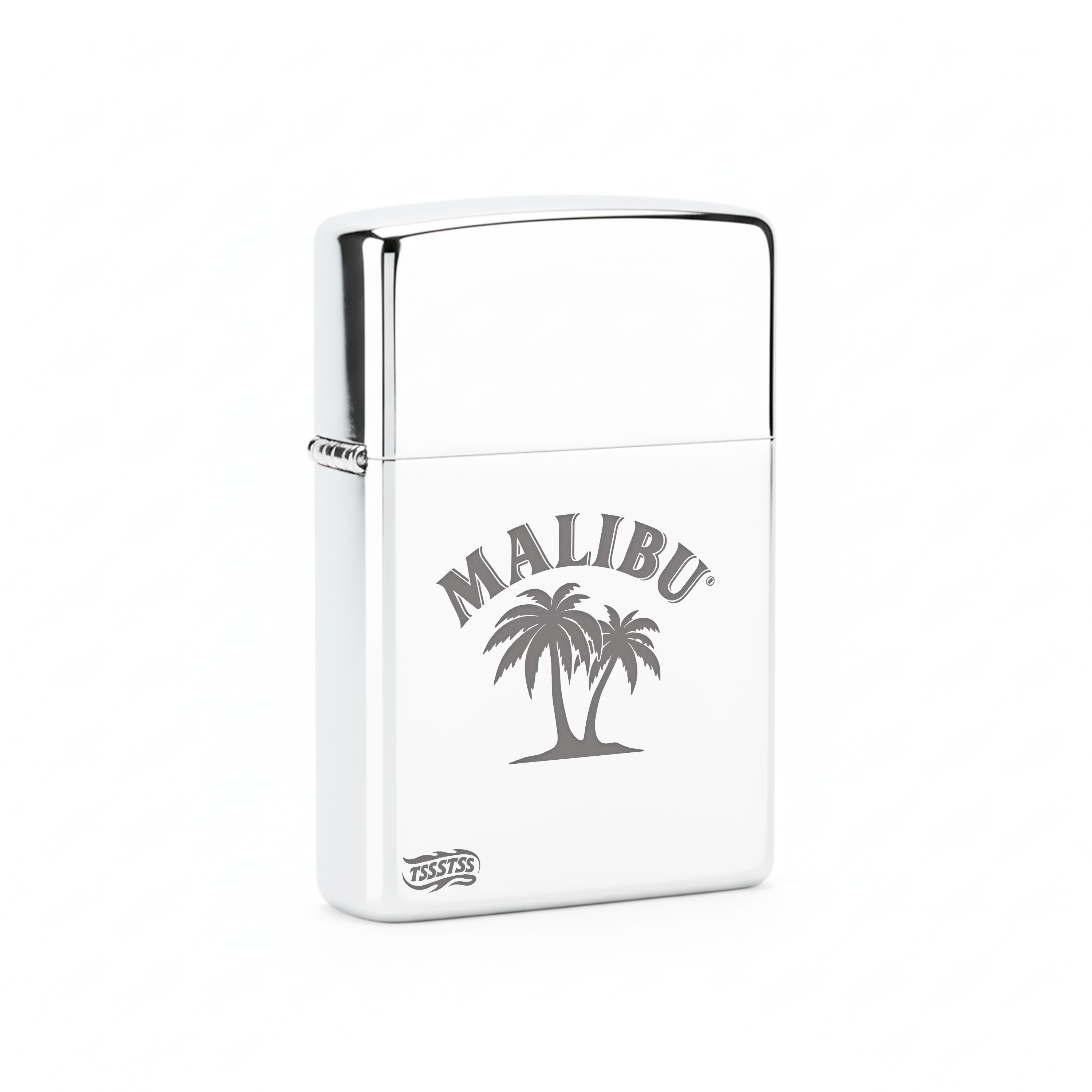 Isqueiro Cromado Polido 'Malibu Coast'