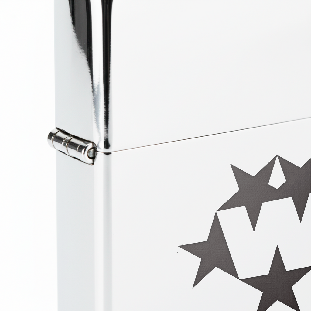 Isqueiro Cromado Personalizado 'Star Rotation'