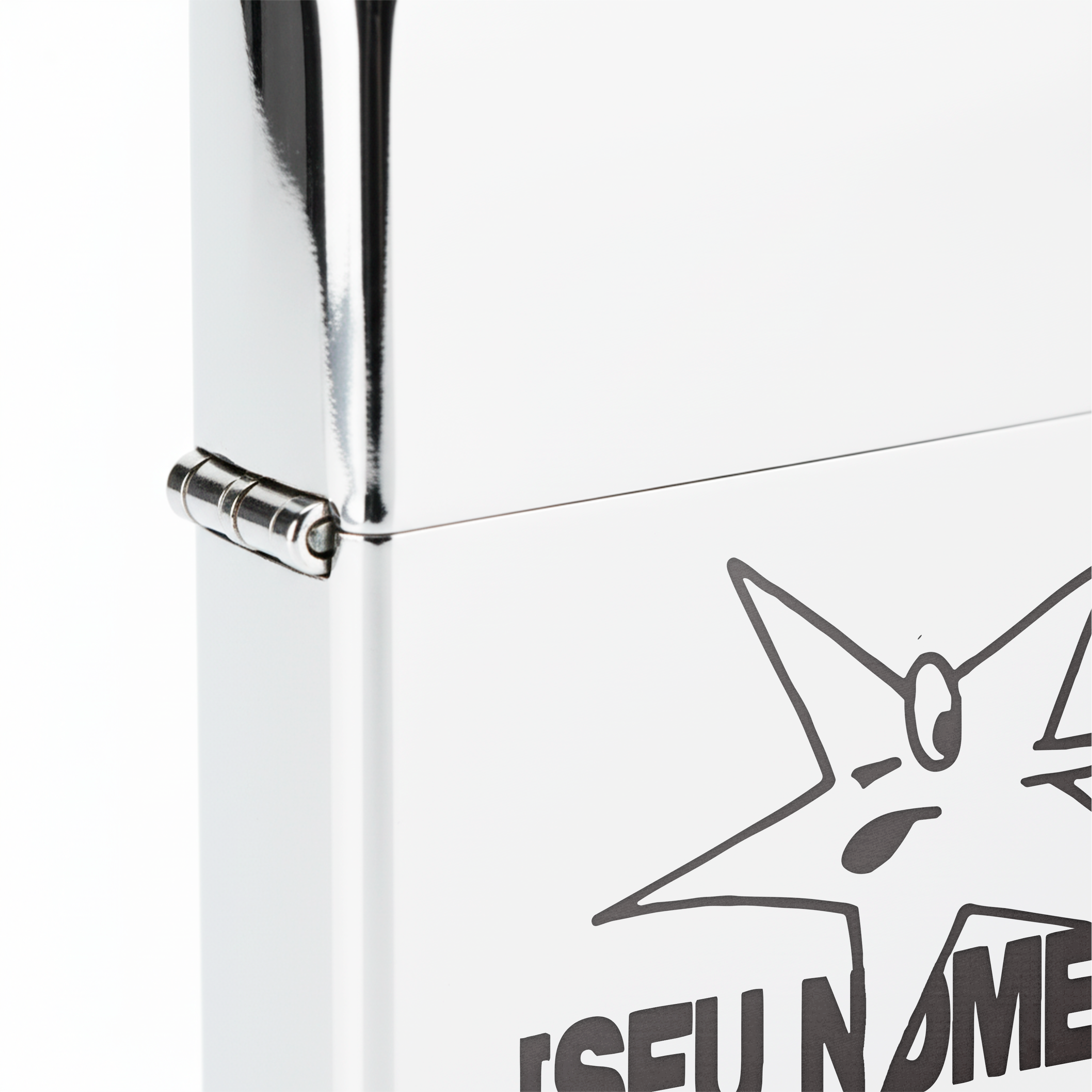 Isqueiro Cromado Personalizado 'Star Aim'