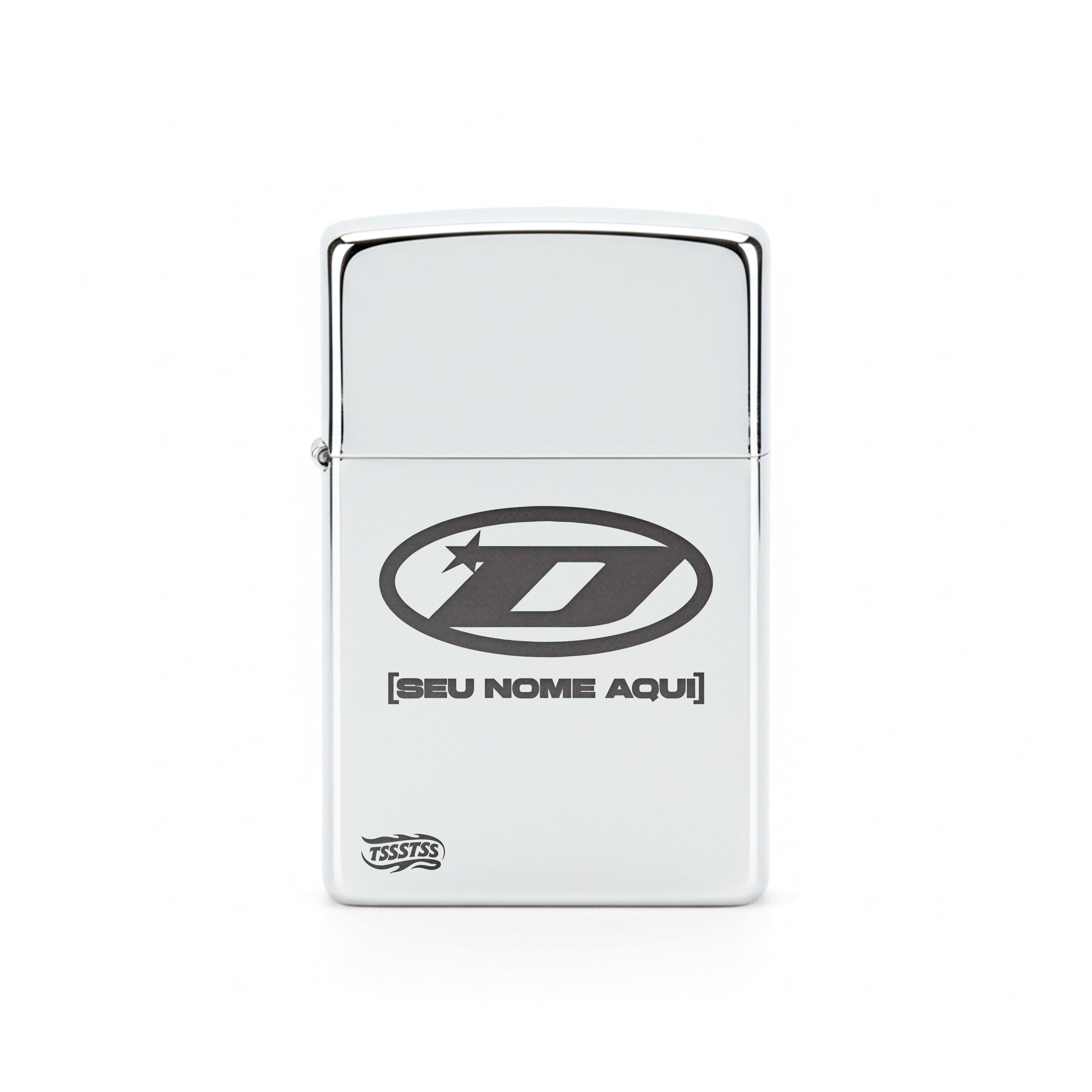 Isqueiro Cromado Personalizado 'D2'