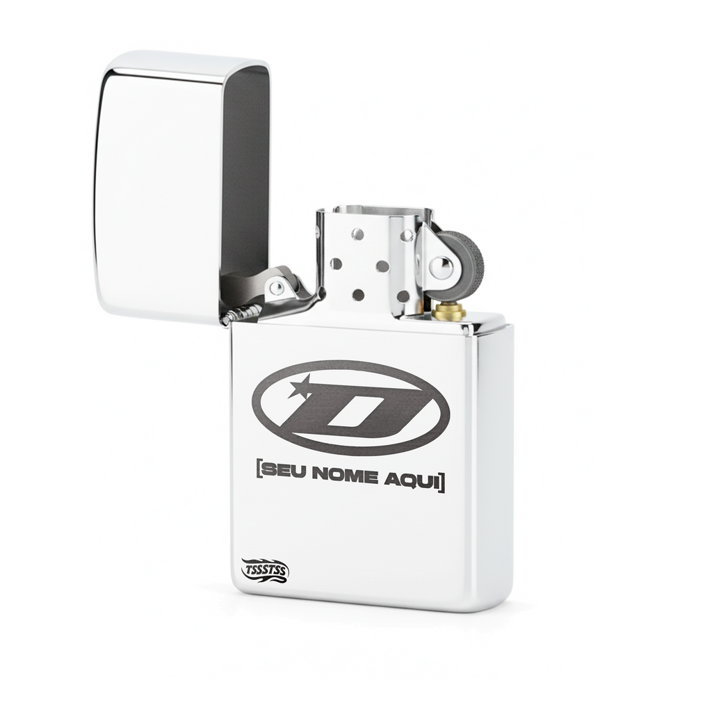 Isqueiro Cromado Personalizado 'D2'