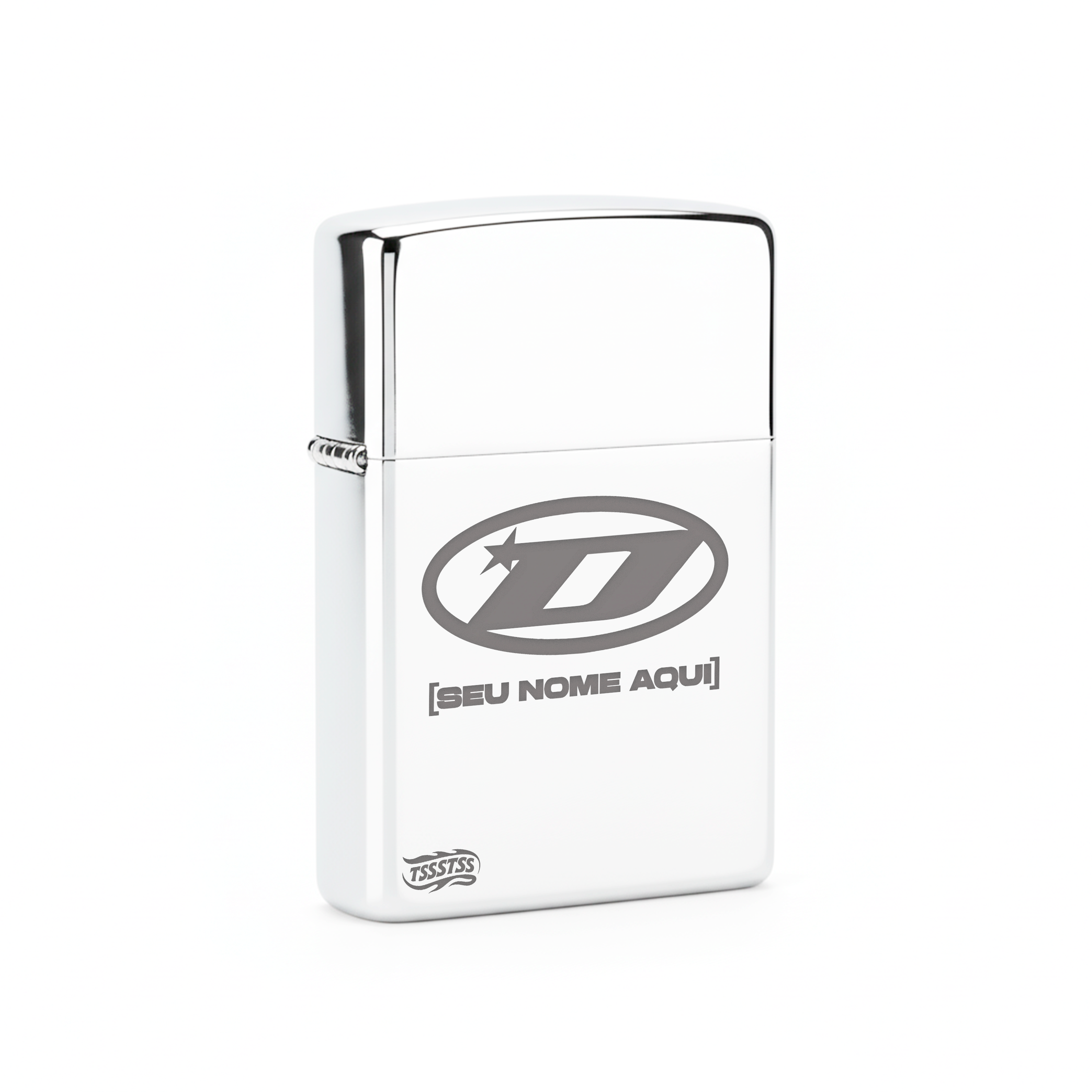 Isqueiro Cromado Personalizado 'D2'