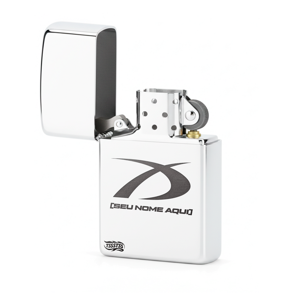 Isqueiro Cromado Personalizado 'D1'