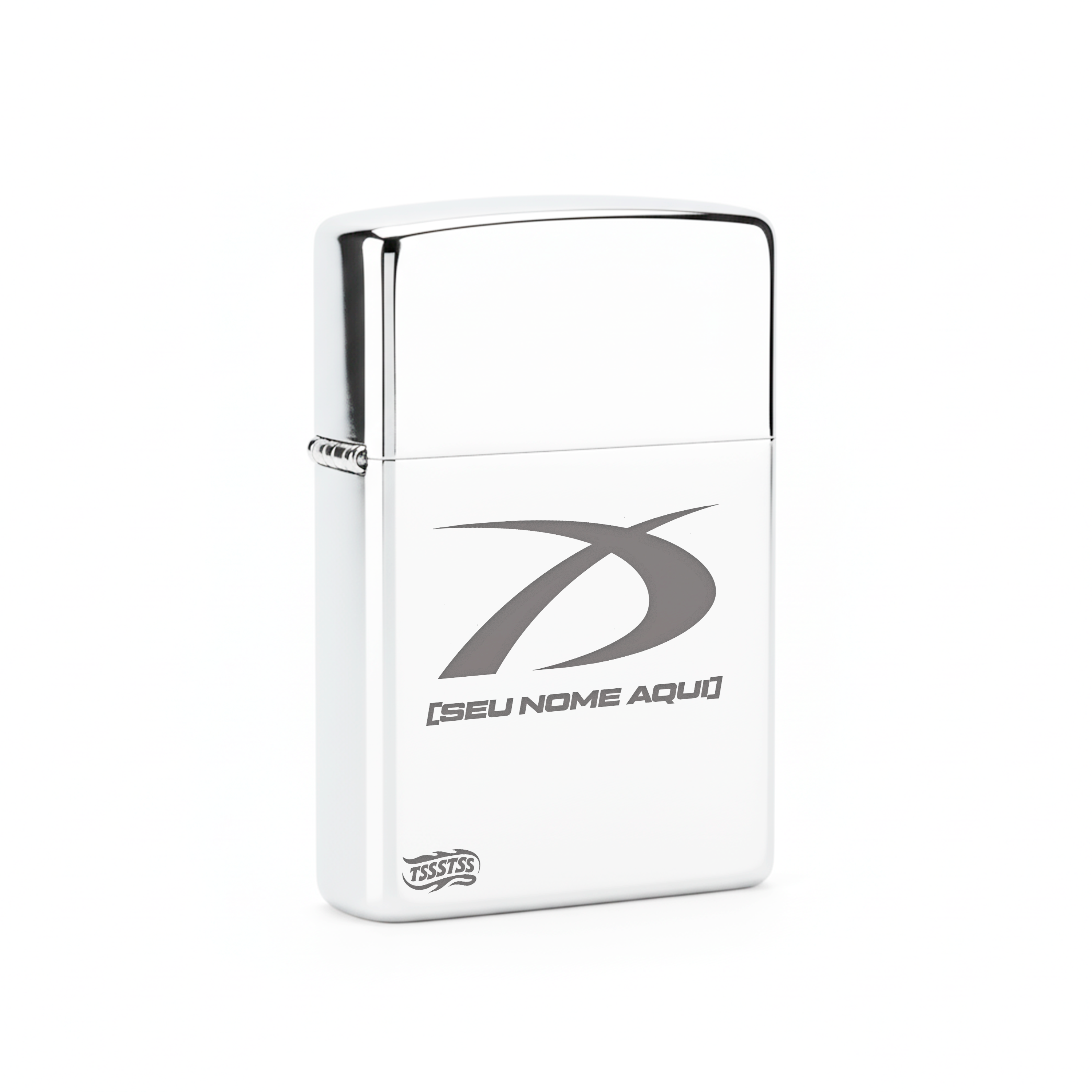 Isqueiro Cromado Personalizado 'D1'