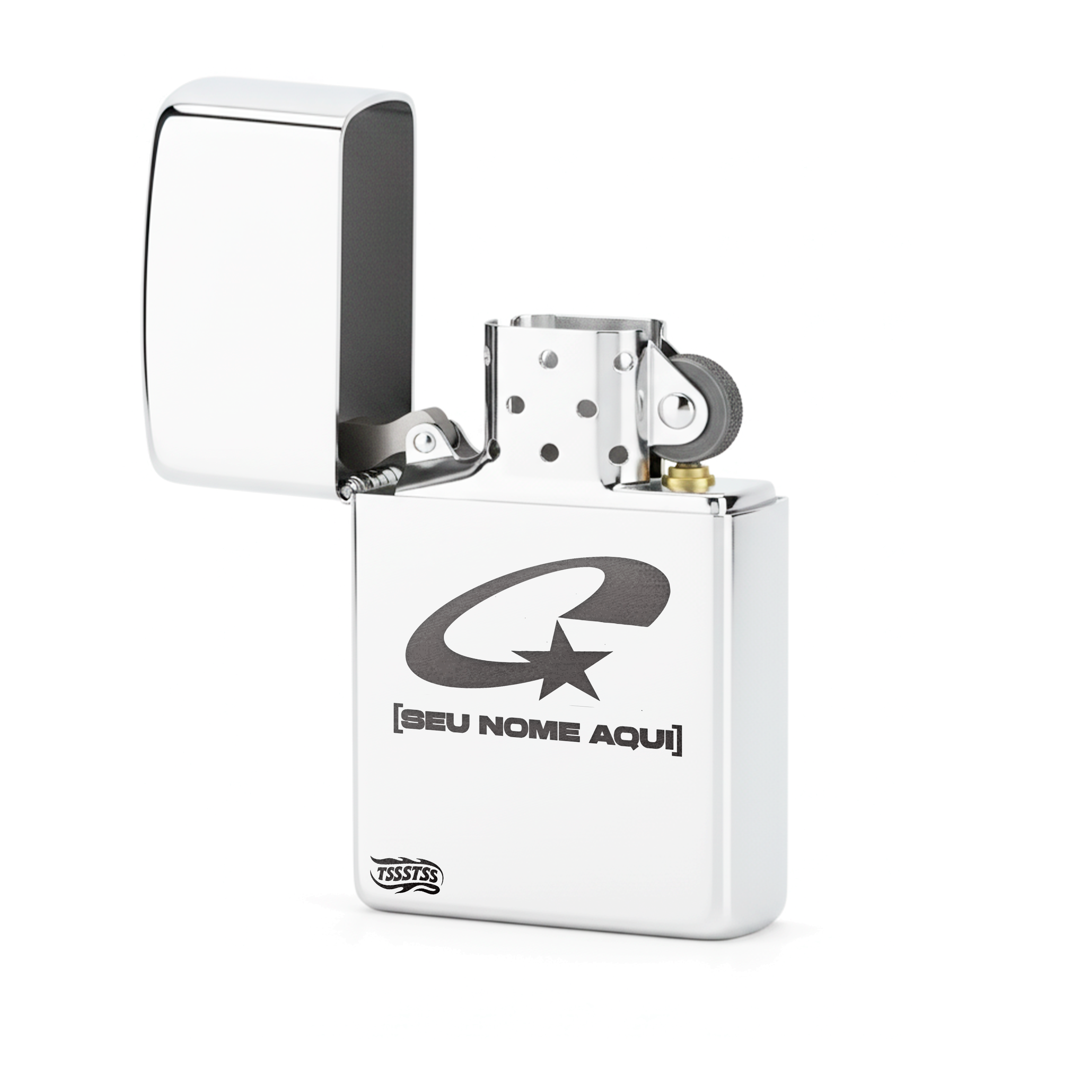 Isqueiro Cromado Personalizado 'C2'