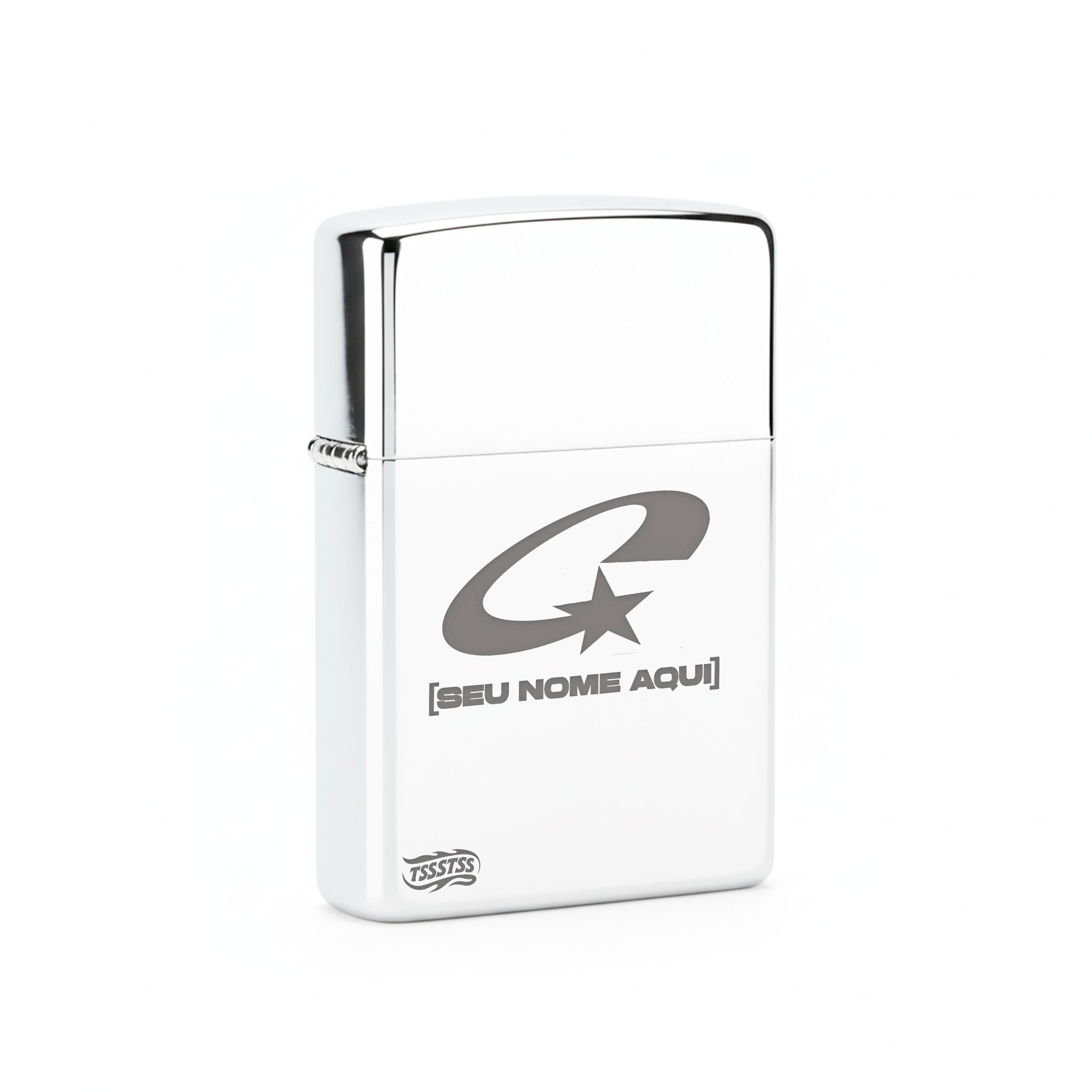 Isqueiro Cromado Personalizado 'C2'