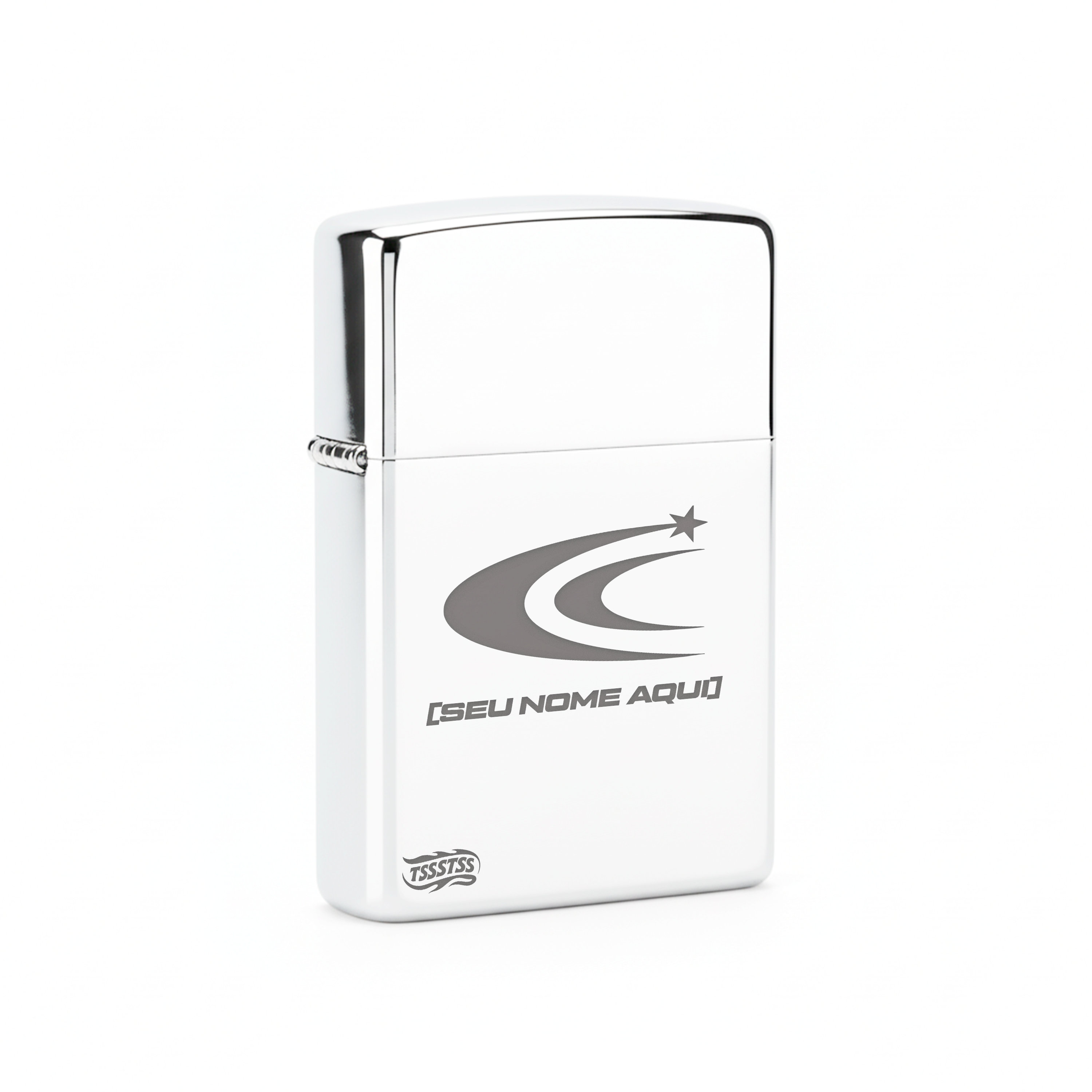 Isqueiro Cromado Personalizado 'C1'