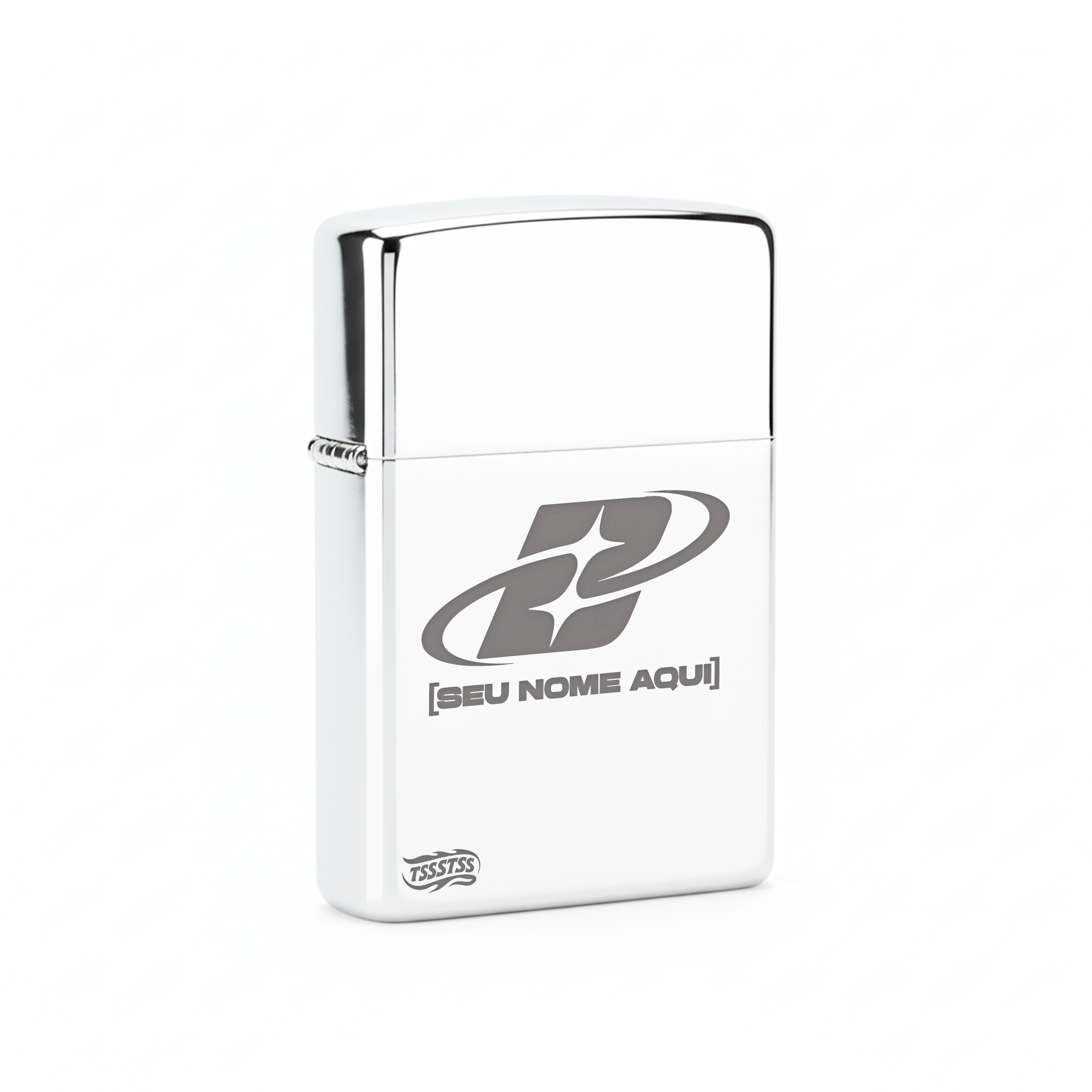 Isqueiro Cromado Personalizado 'B2'