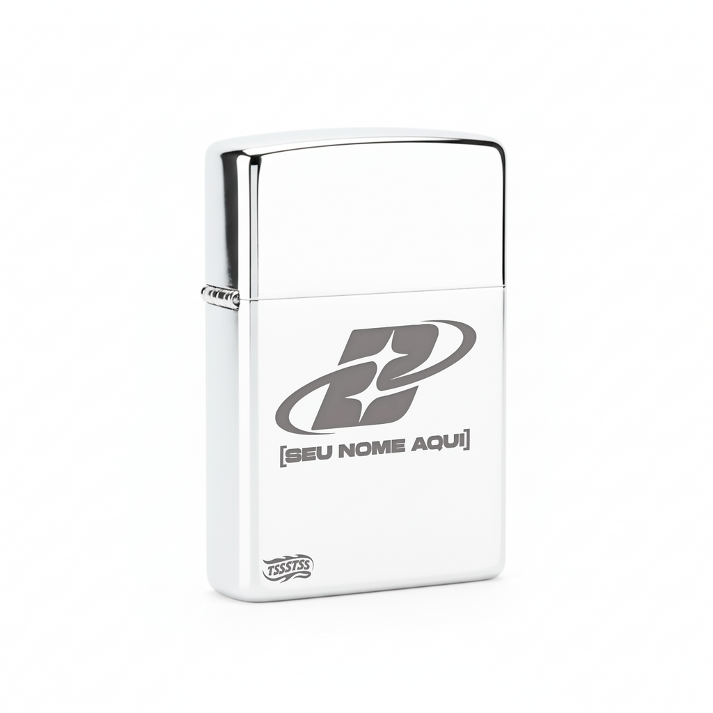 Isqueiro Cromado Personalizado 'B2' detalhe 3