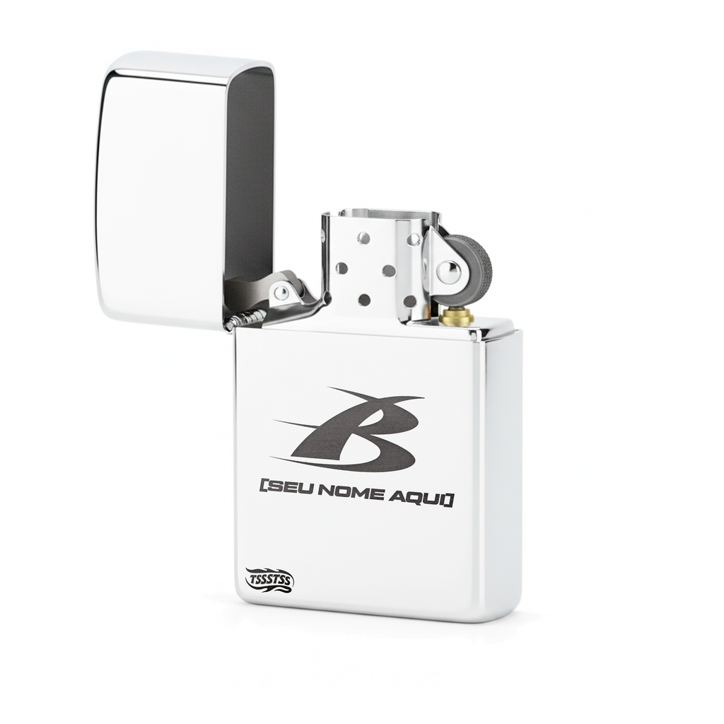 Isqueiro Cromado Personalizado 'B1'