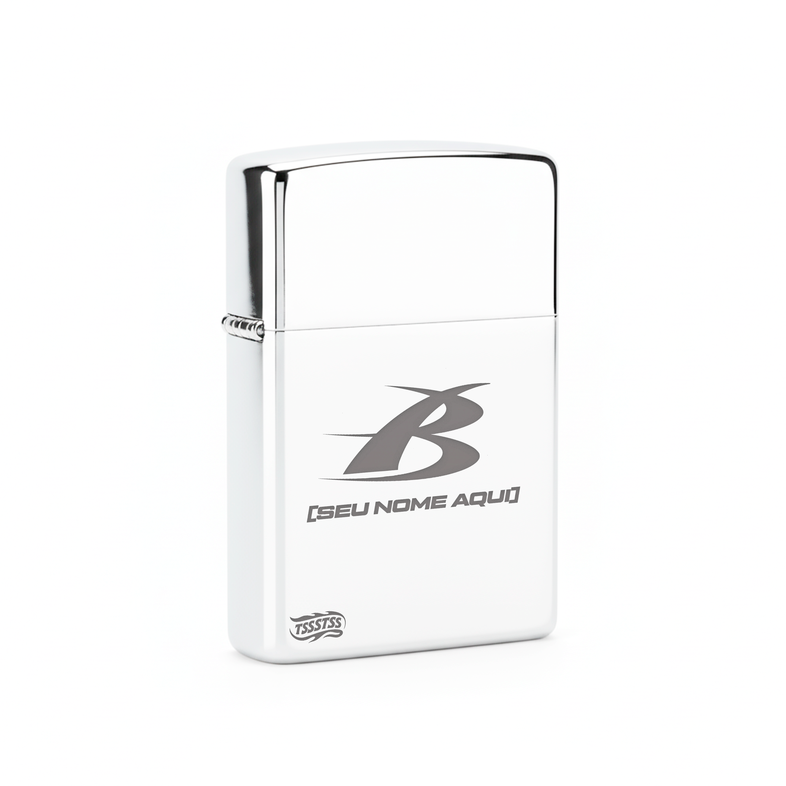 Isqueiro Cromado Personalizado 'B1'