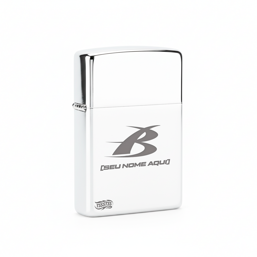 Isqueiro Cromado Personalizado 'B1' detalhe 3