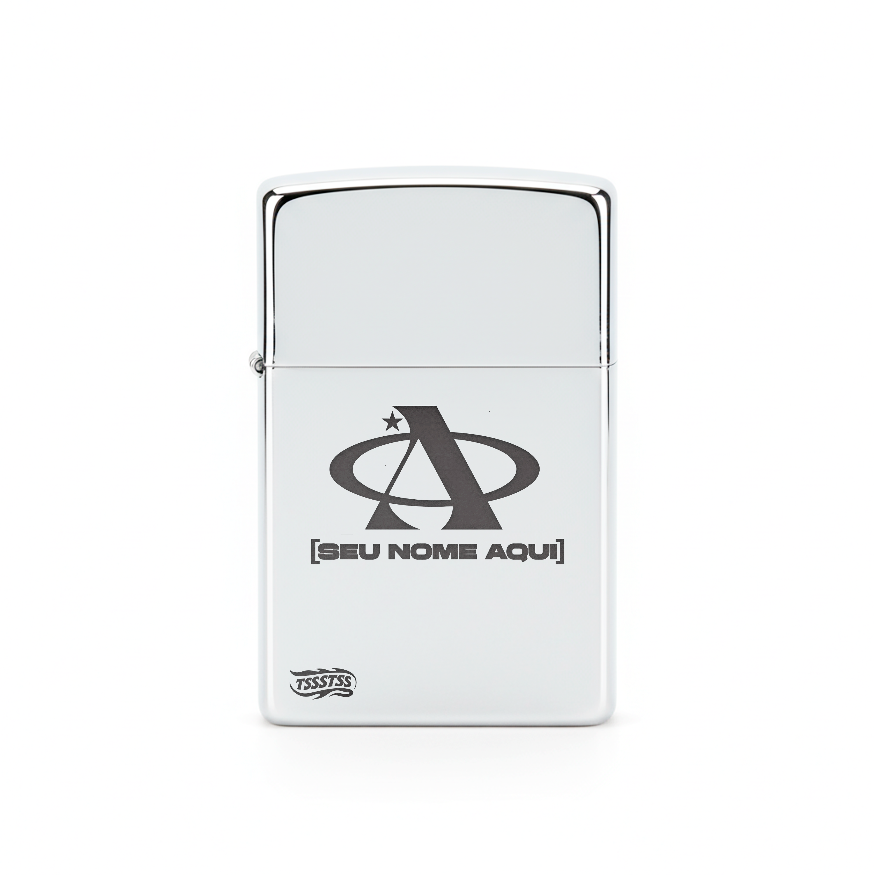 Isqueiro Cromado Personalizado 'A2'