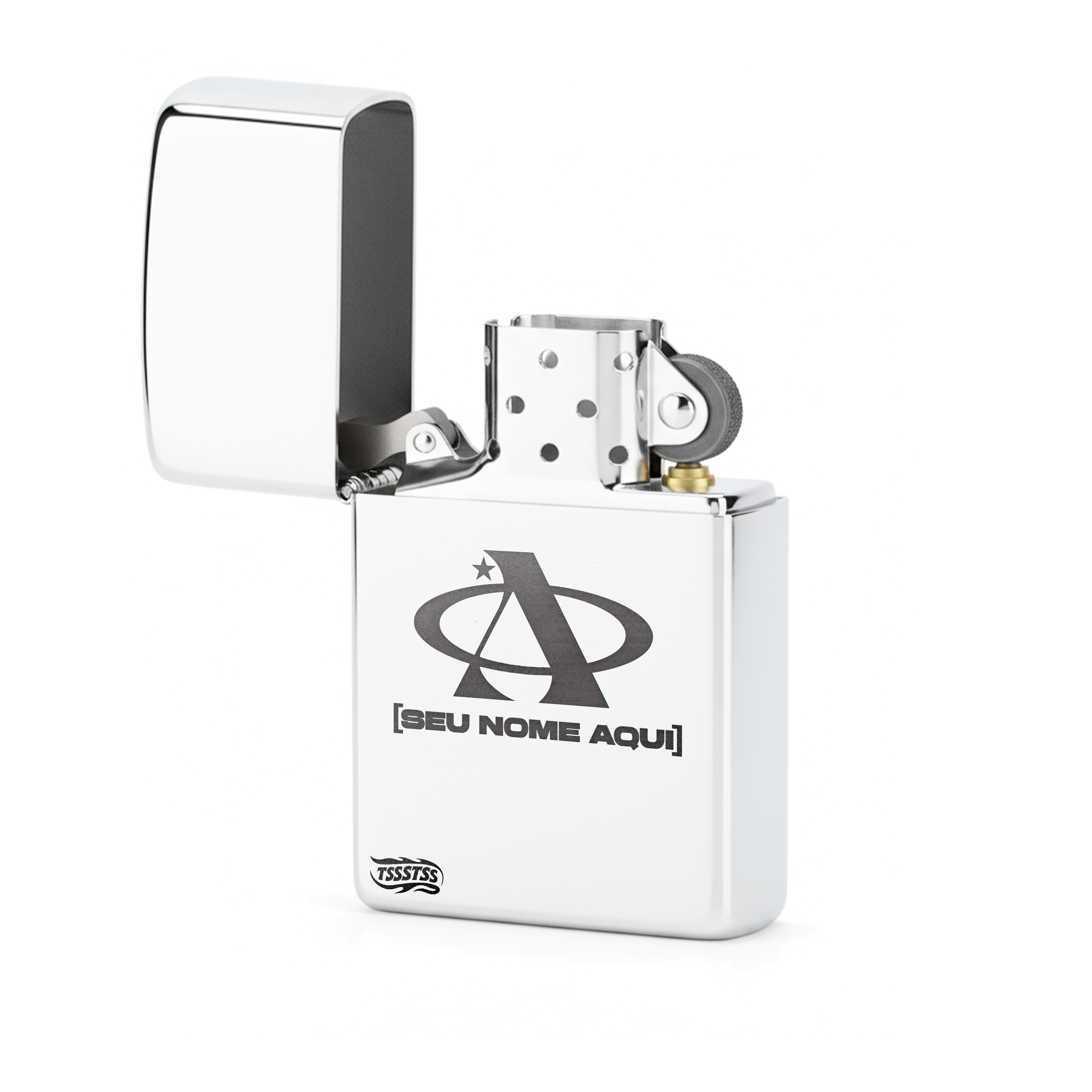 Isqueiro Cromado Personalizado 'A2'