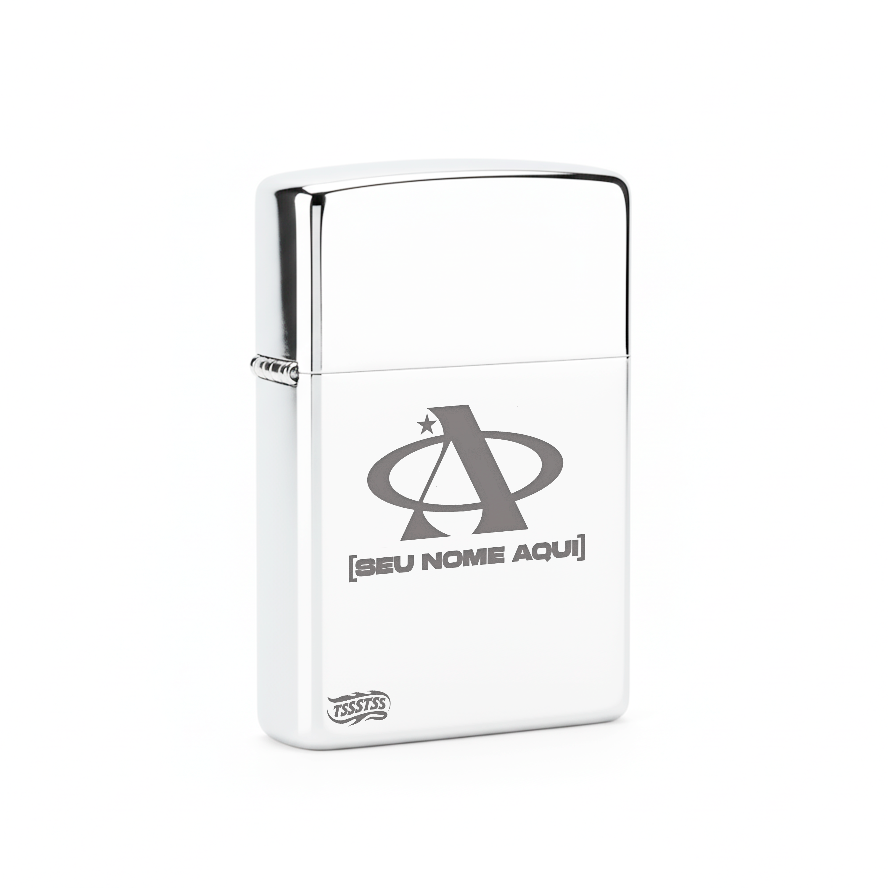 Isqueiro Cromado Personalizado 'A2'