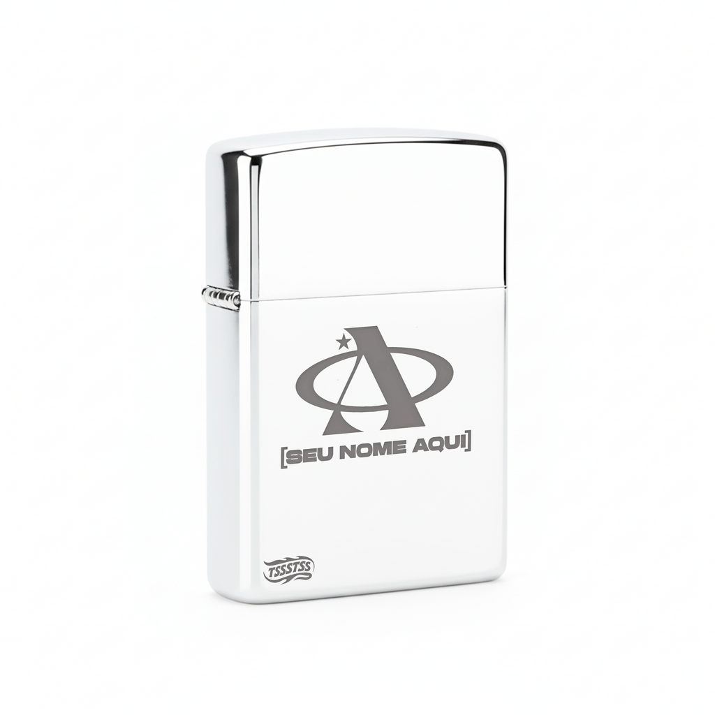Isqueiro Cromado Personalizado 'A2' detalhe 3