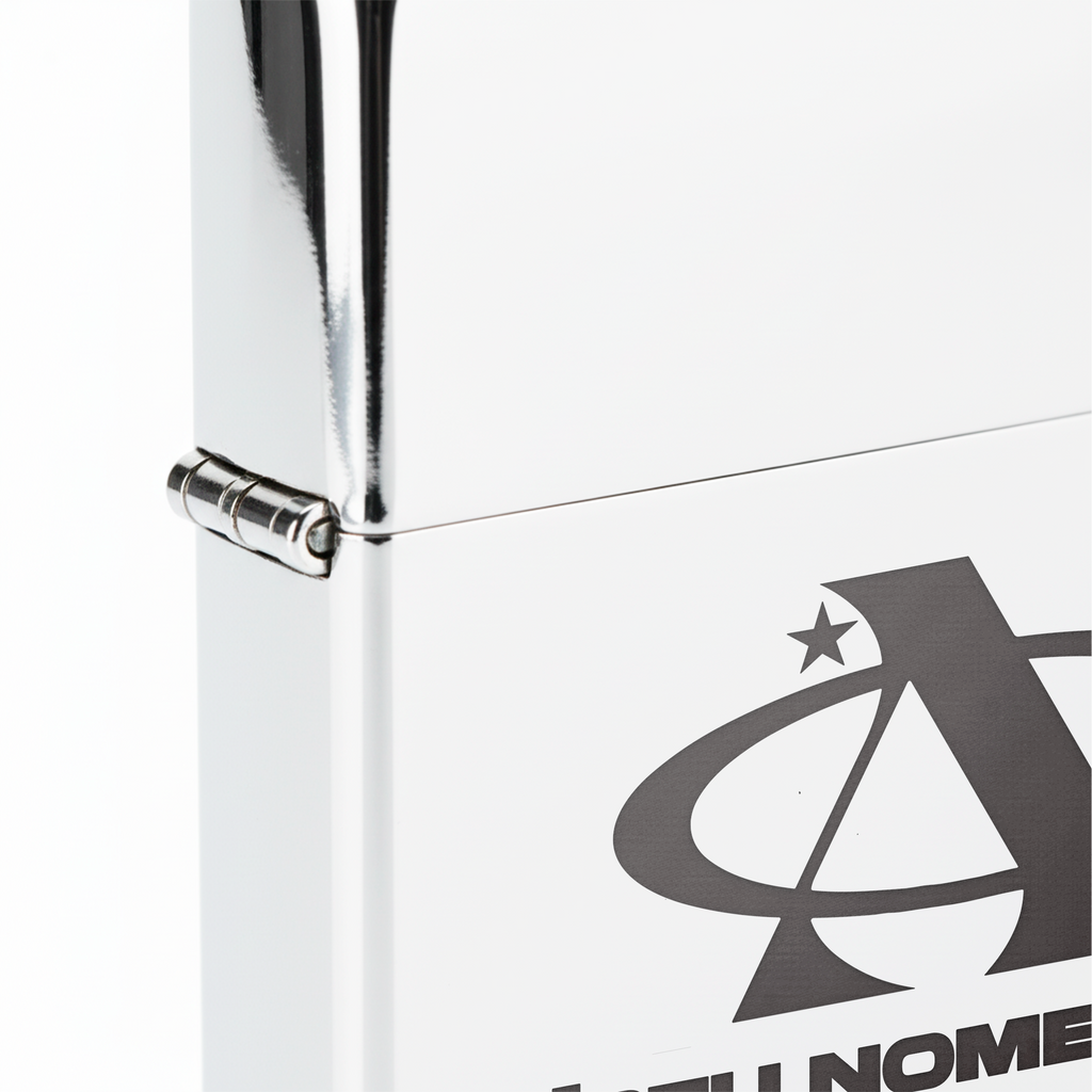 Isqueiro Cromado Personalizado 'A2' detalhe 5