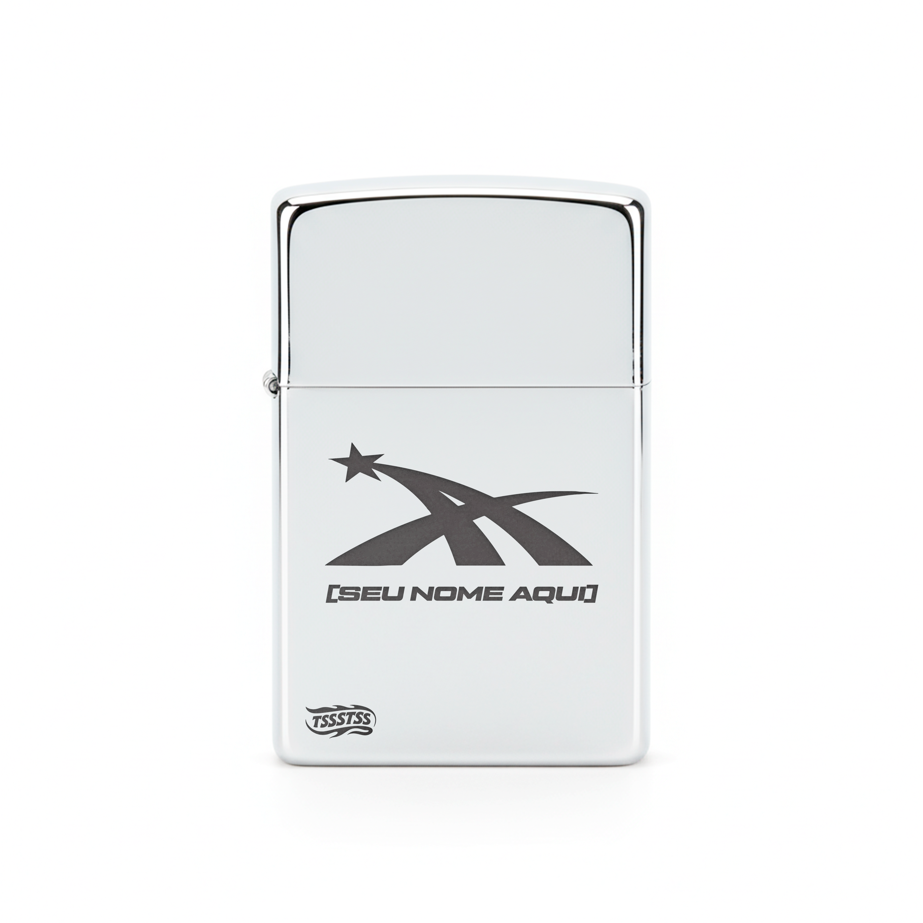 Isqueiro Cromado Personalizado 'A1'