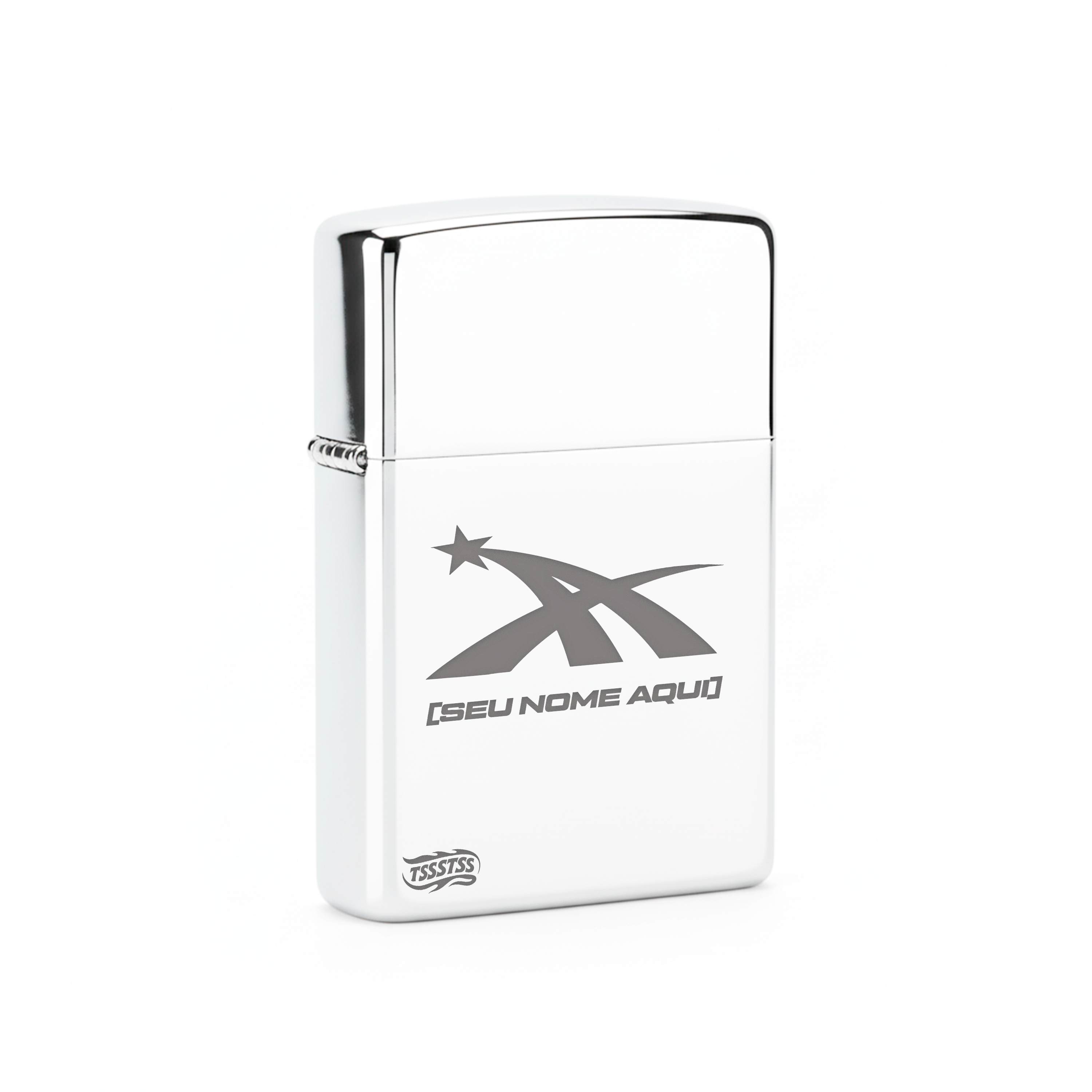 Isqueiro Cromado Personalizado 'A1'