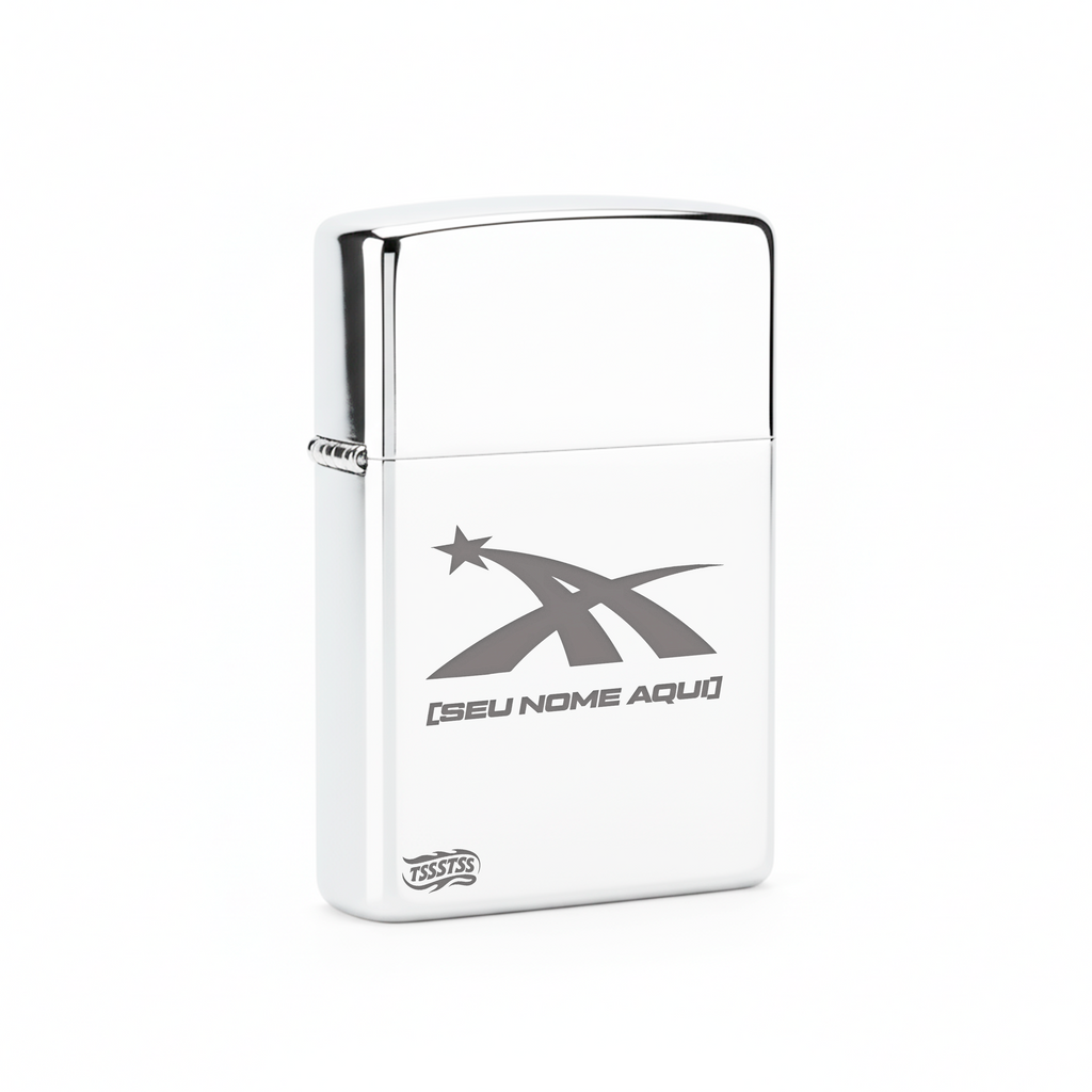 Isqueiro Cromado Personalizado 'A1' detalhe 3