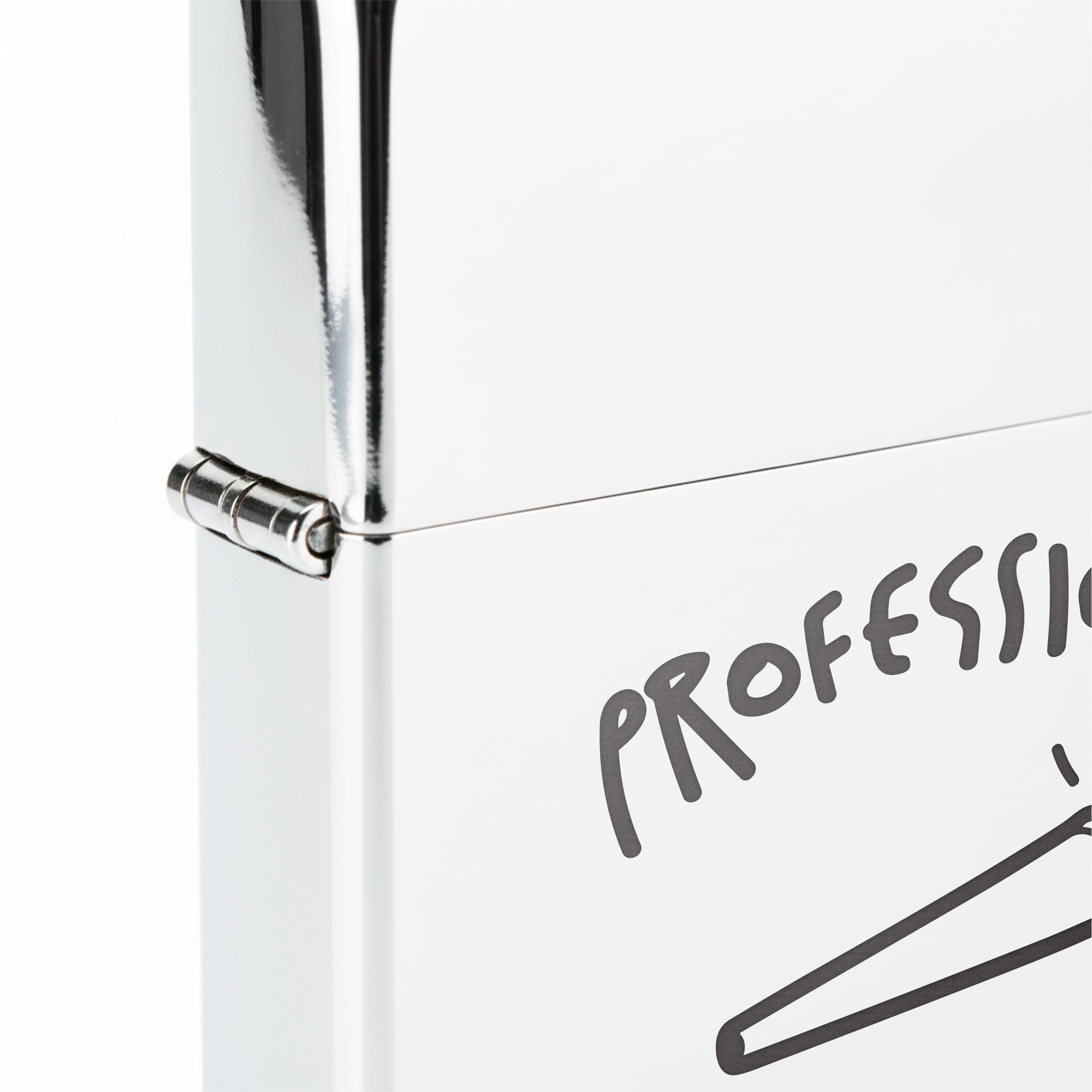 Isqueiro Cromado Polido 'Pro Ganja Smoka'