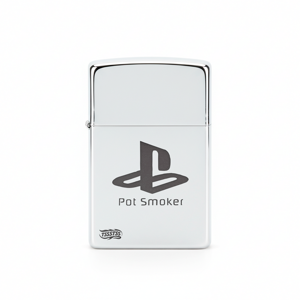 Isqueiro Cromado Polido 'Pot Smoker'