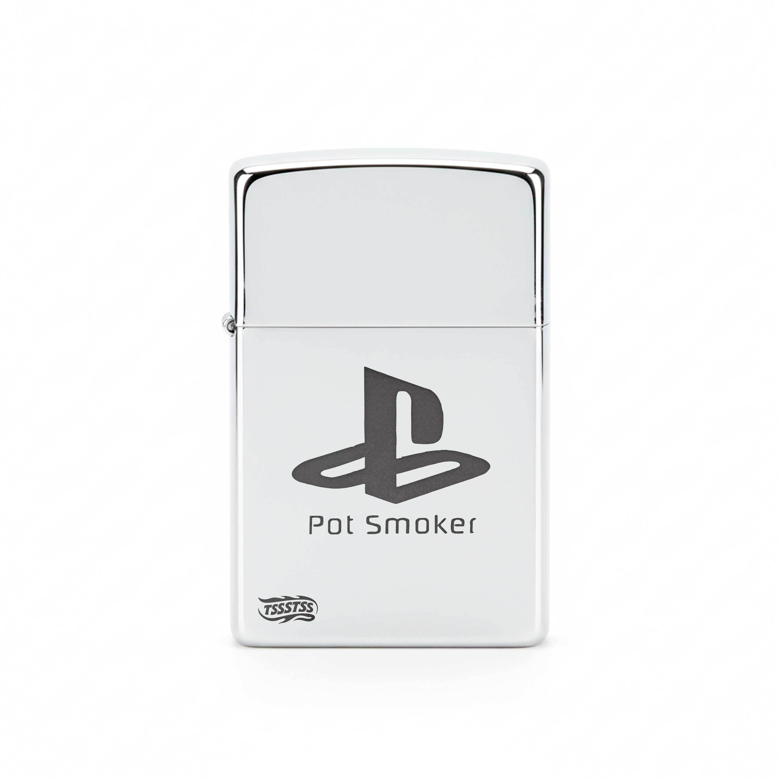 Isqueiro Cromado Polido 'Pot Smoker'