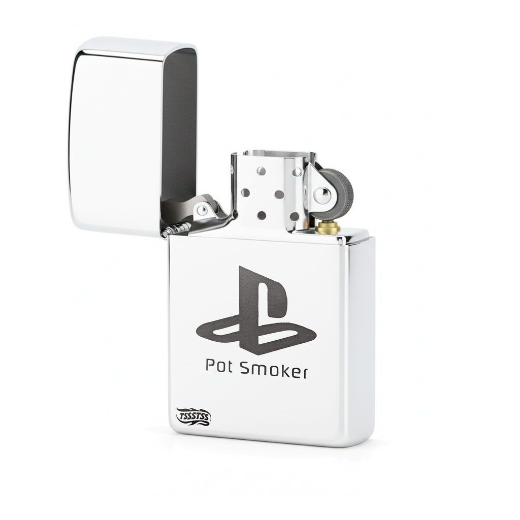 Isqueiro Cromado Polido 'Pot Smoker'