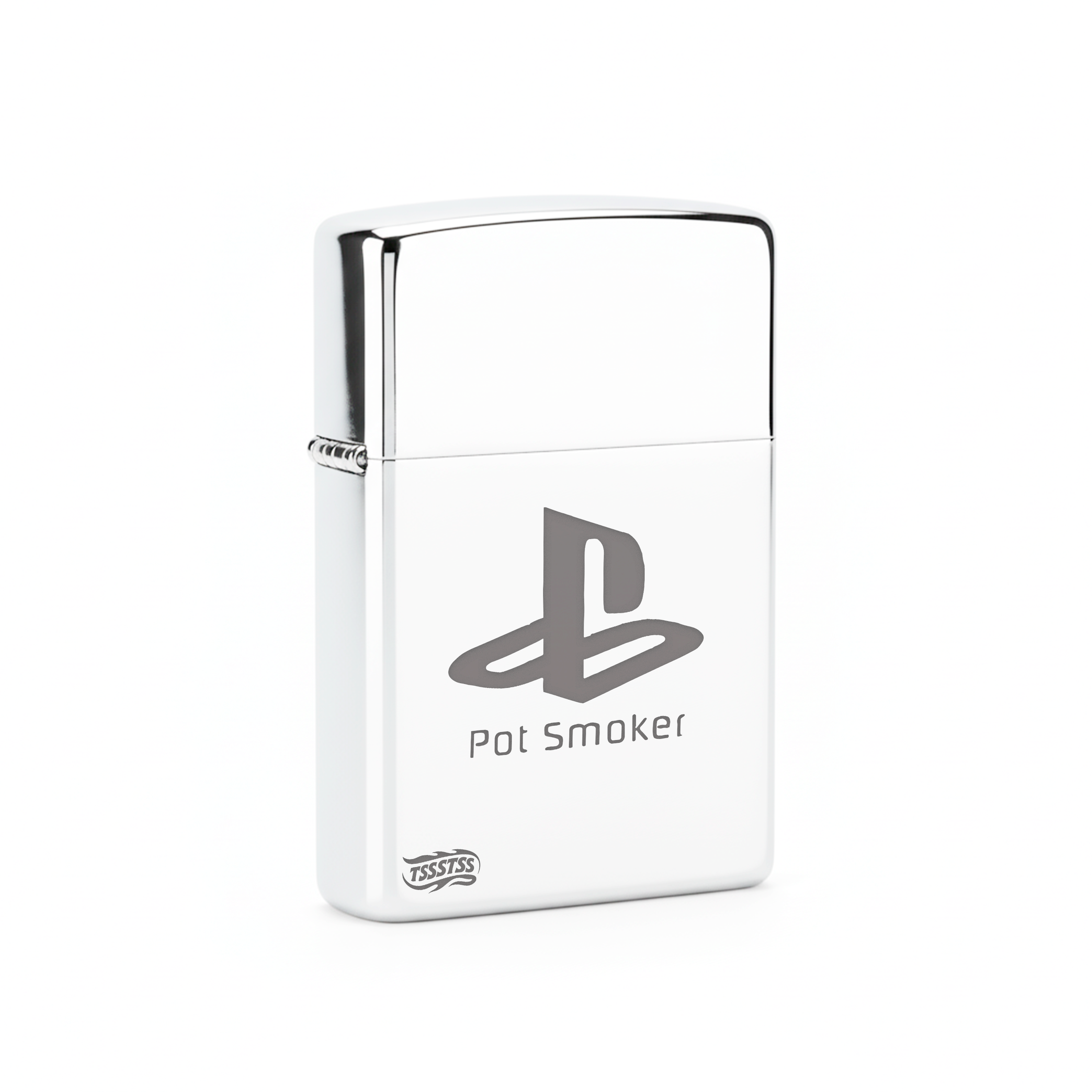 Isqueiro Cromado Polido 'Pot Smoker'