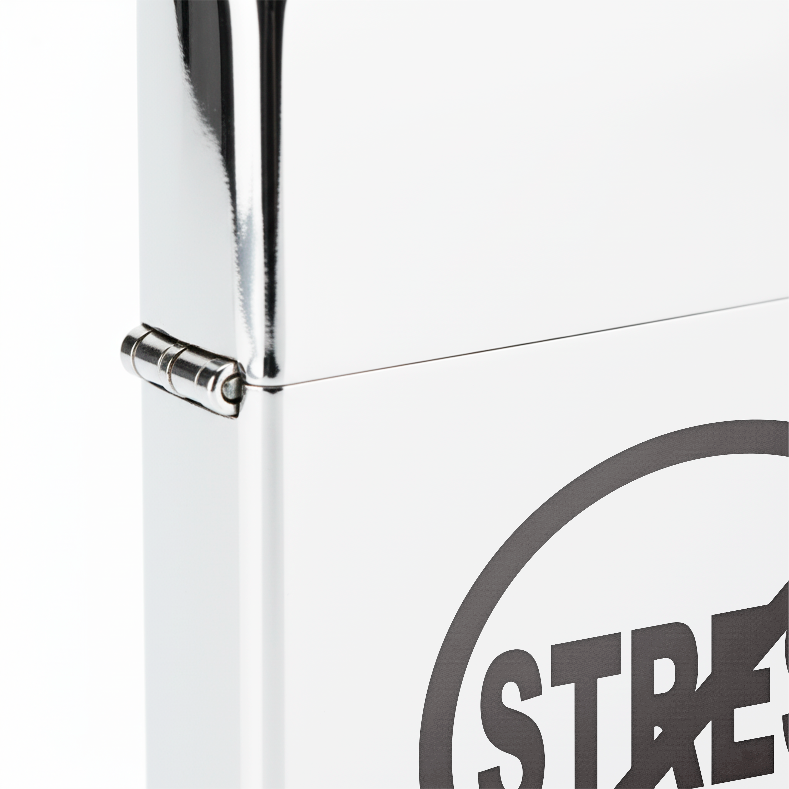 Isqueiro Cromado Polido 'No Stress'