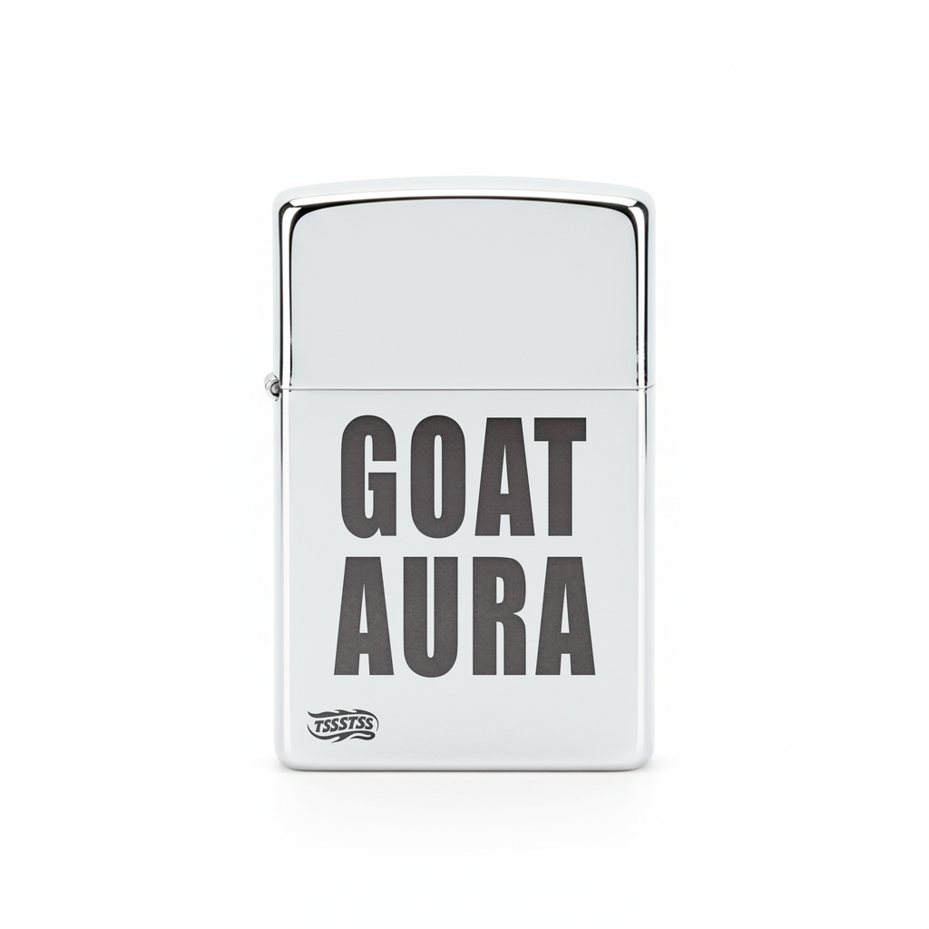 Isqueiro Cromado Polido 'Goat Aura'
