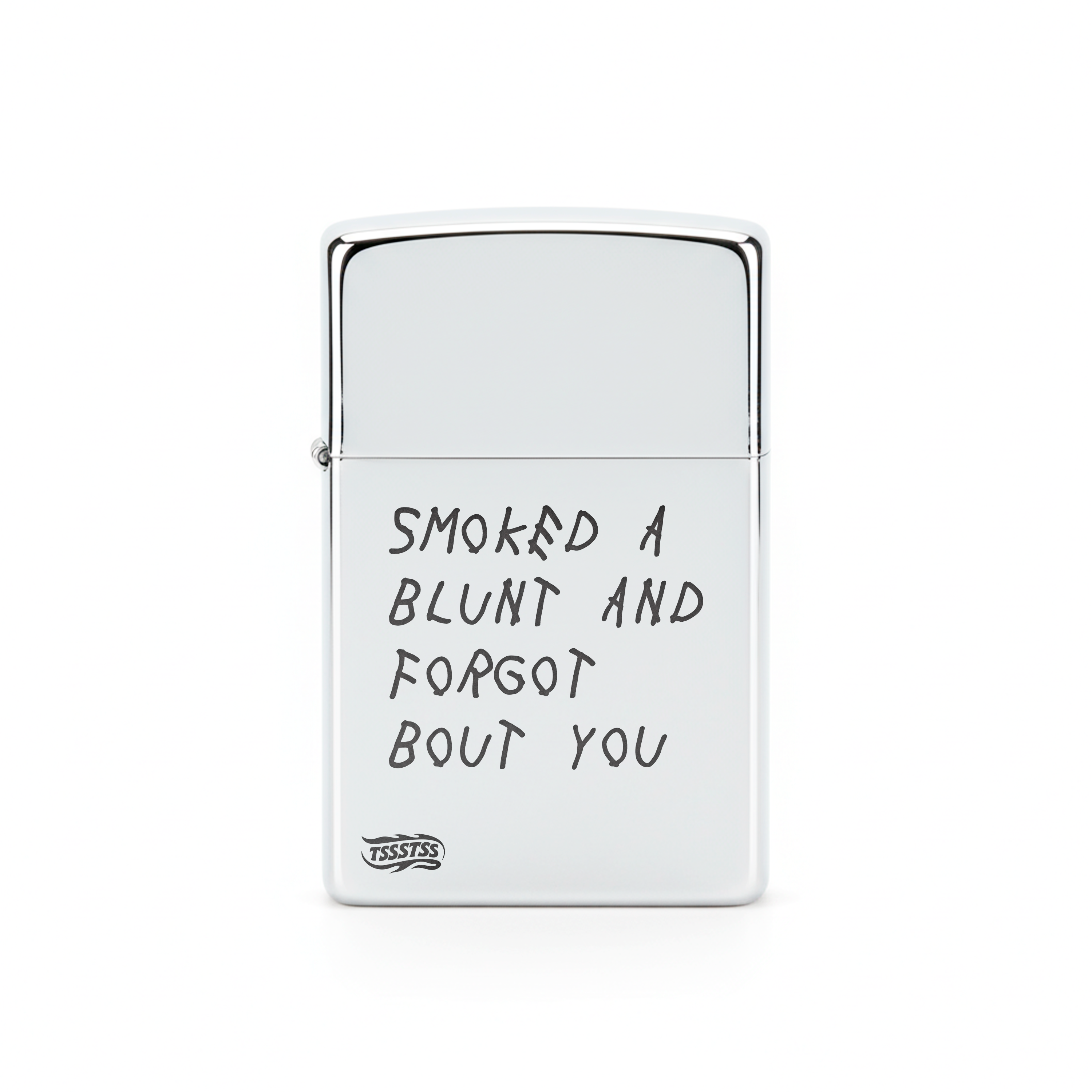 Isqueiro Cromado Polido 'Forgot Bout You'