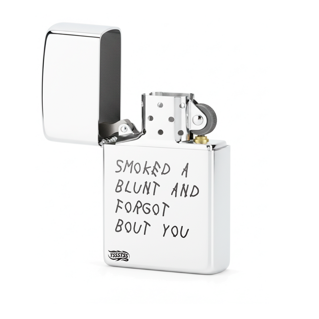 Isqueiro Cromado Polido 'Forgot Bout You' detalhe 2