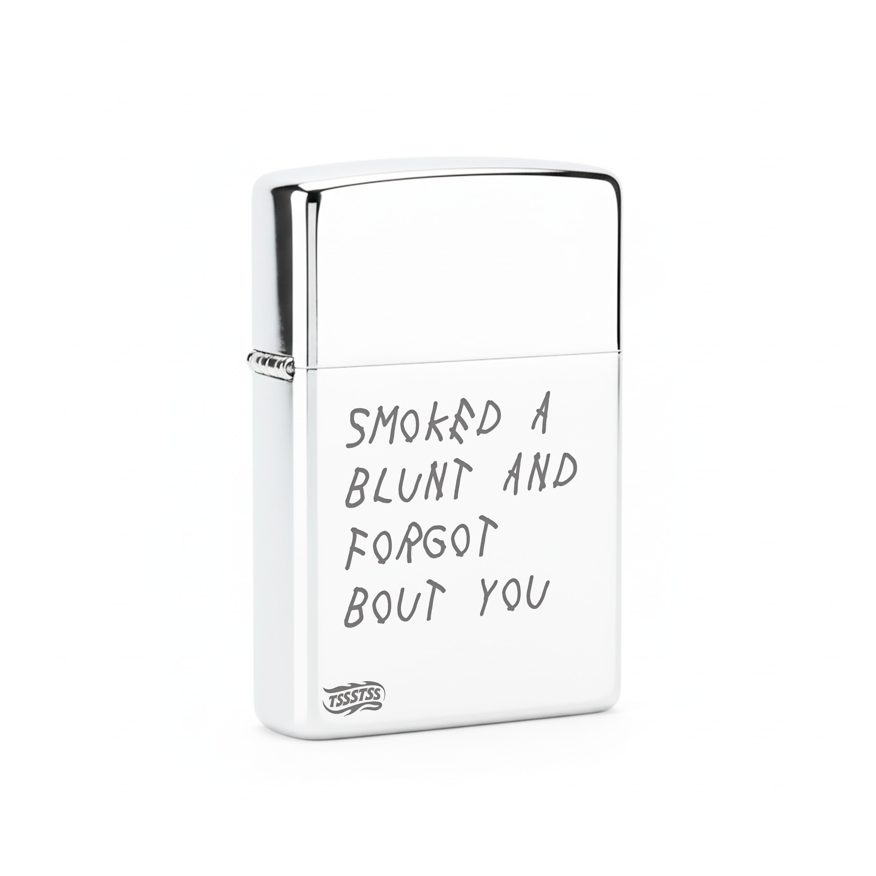 Isqueiro Cromado Polido 'Forgot Bout You'