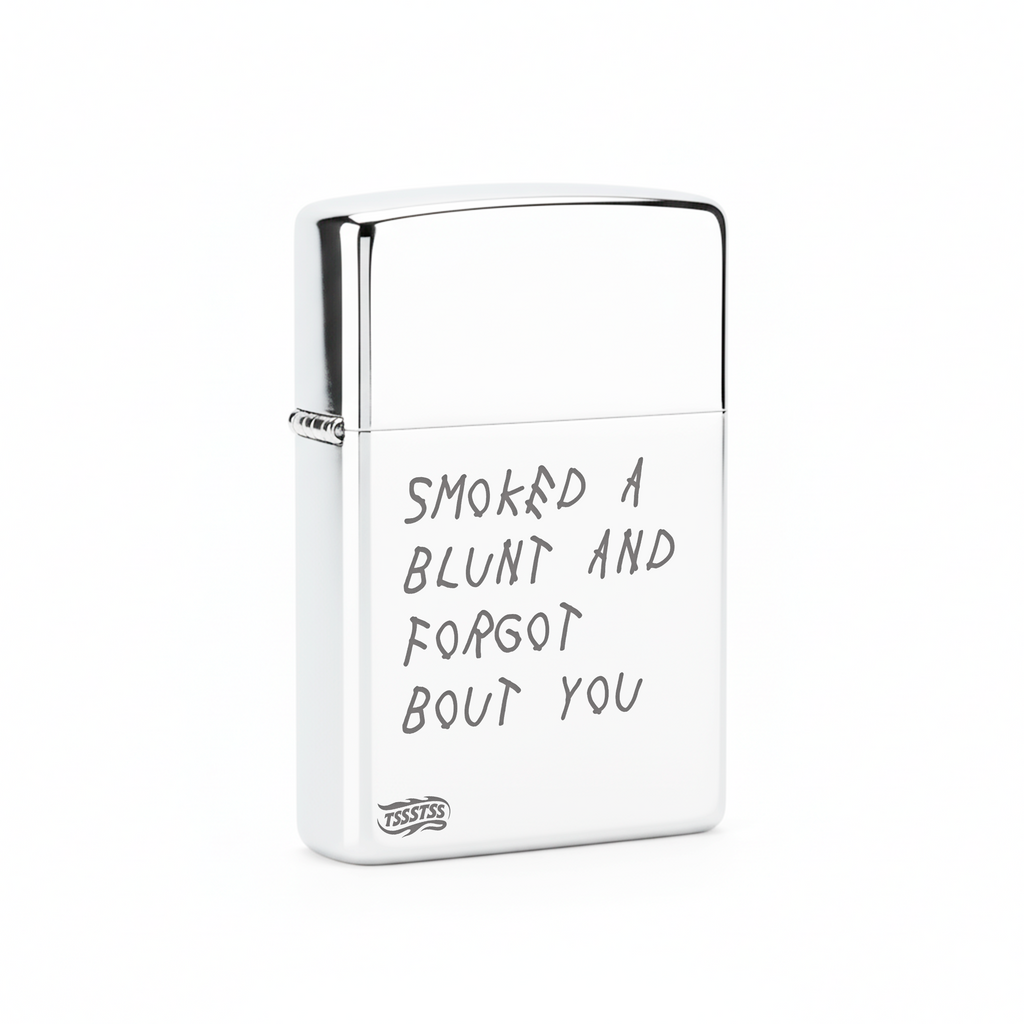 Isqueiro Cromado Polido 'Forgot Bout You' detalhe 3