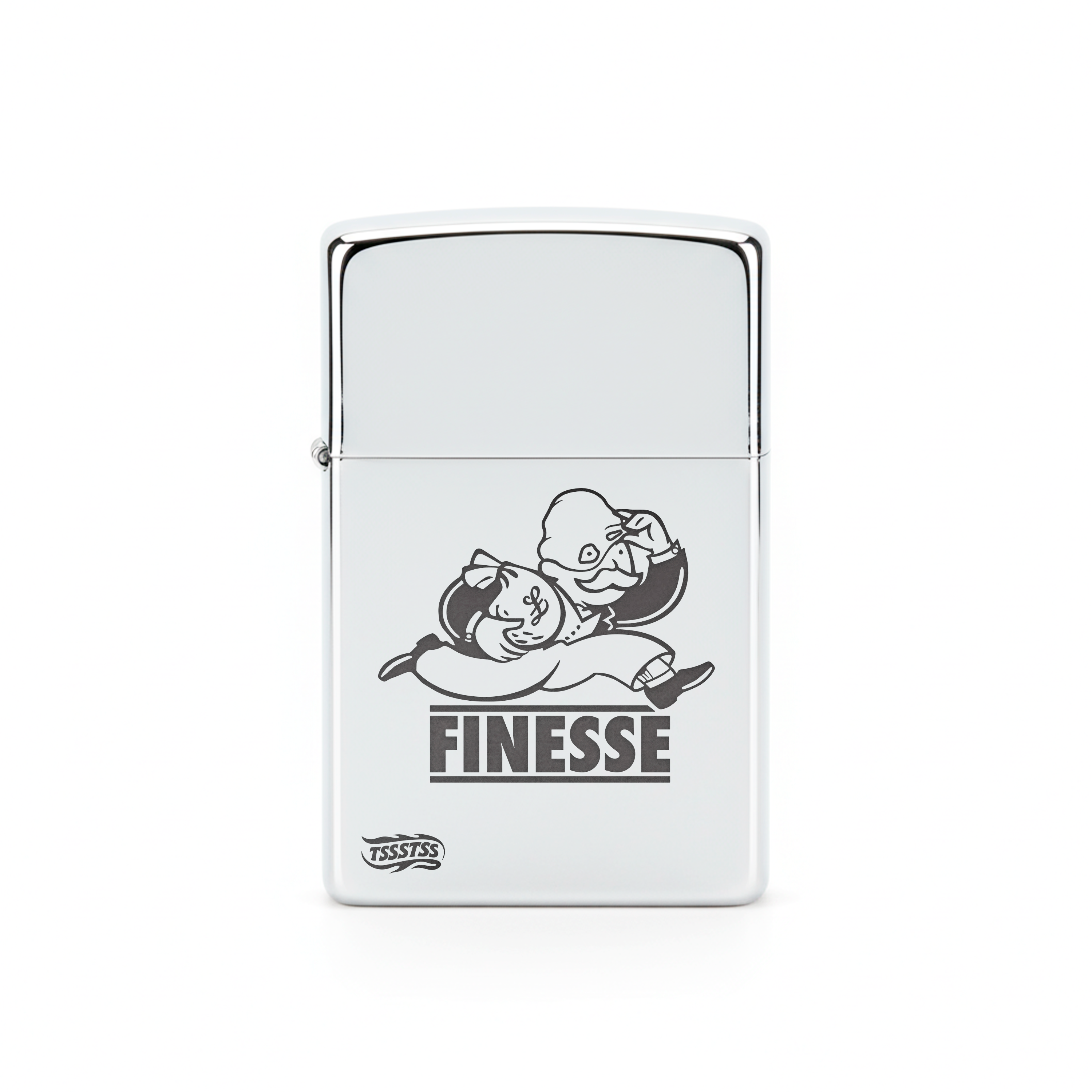 Isqueiro Cromado Polido 'Finesse'