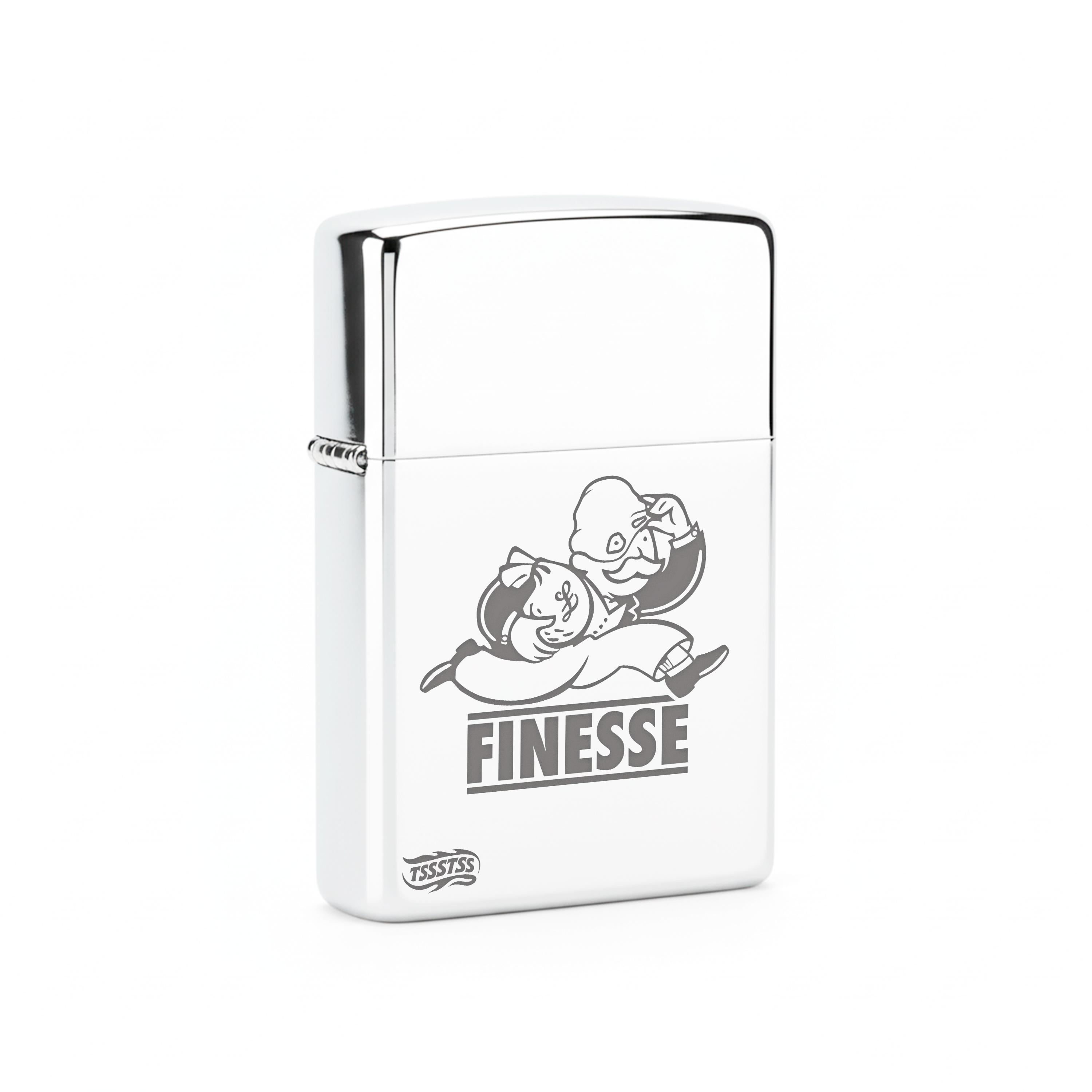 Isqueiro Cromado Polido 'Finesse'