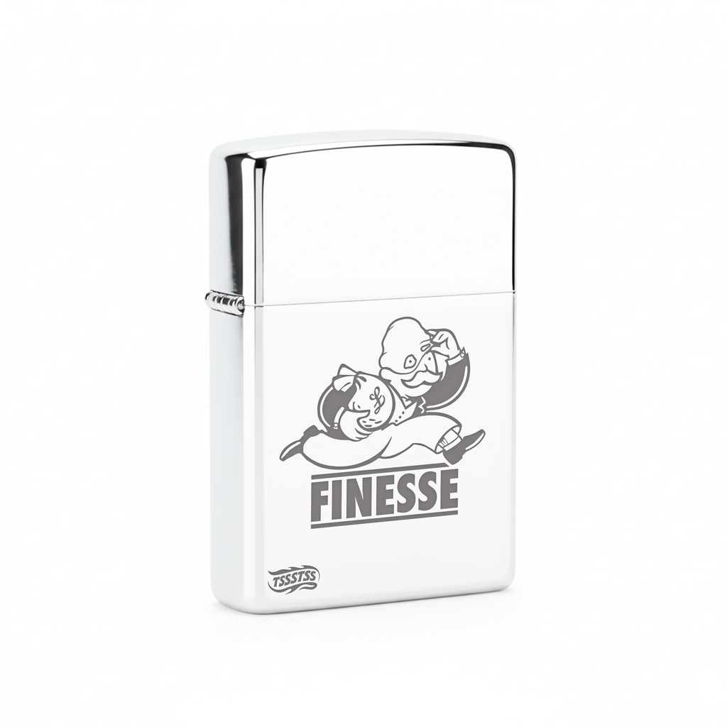 Isqueiro Cromado Polido 'Finesse' detalhe 3