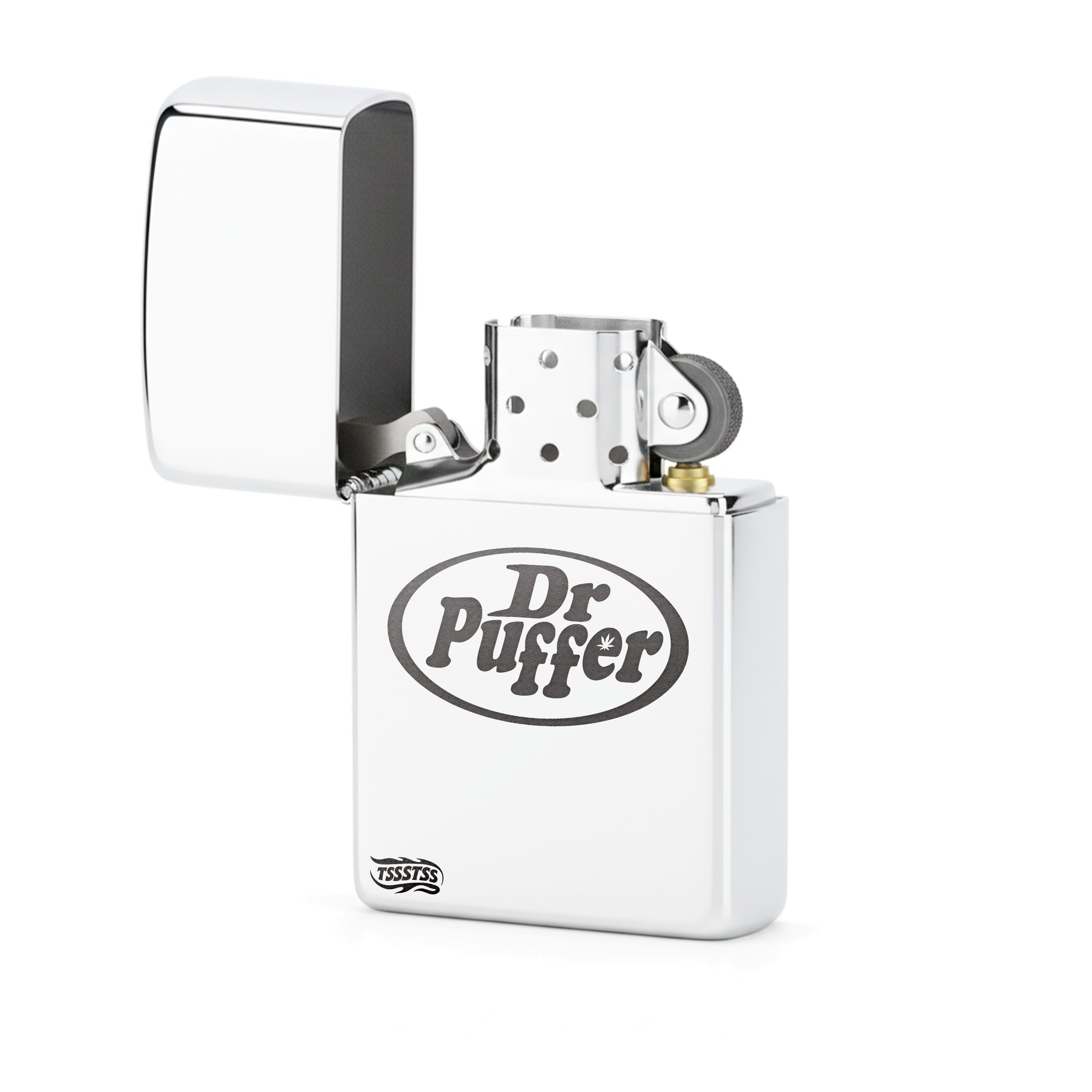 Isqueiro Cromado Polido 'Dr Puffer'