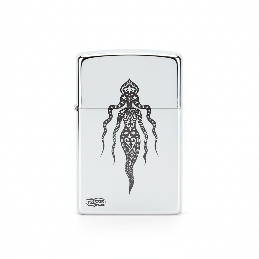 Isqueiro Cromado Polido 'Iemanjá'