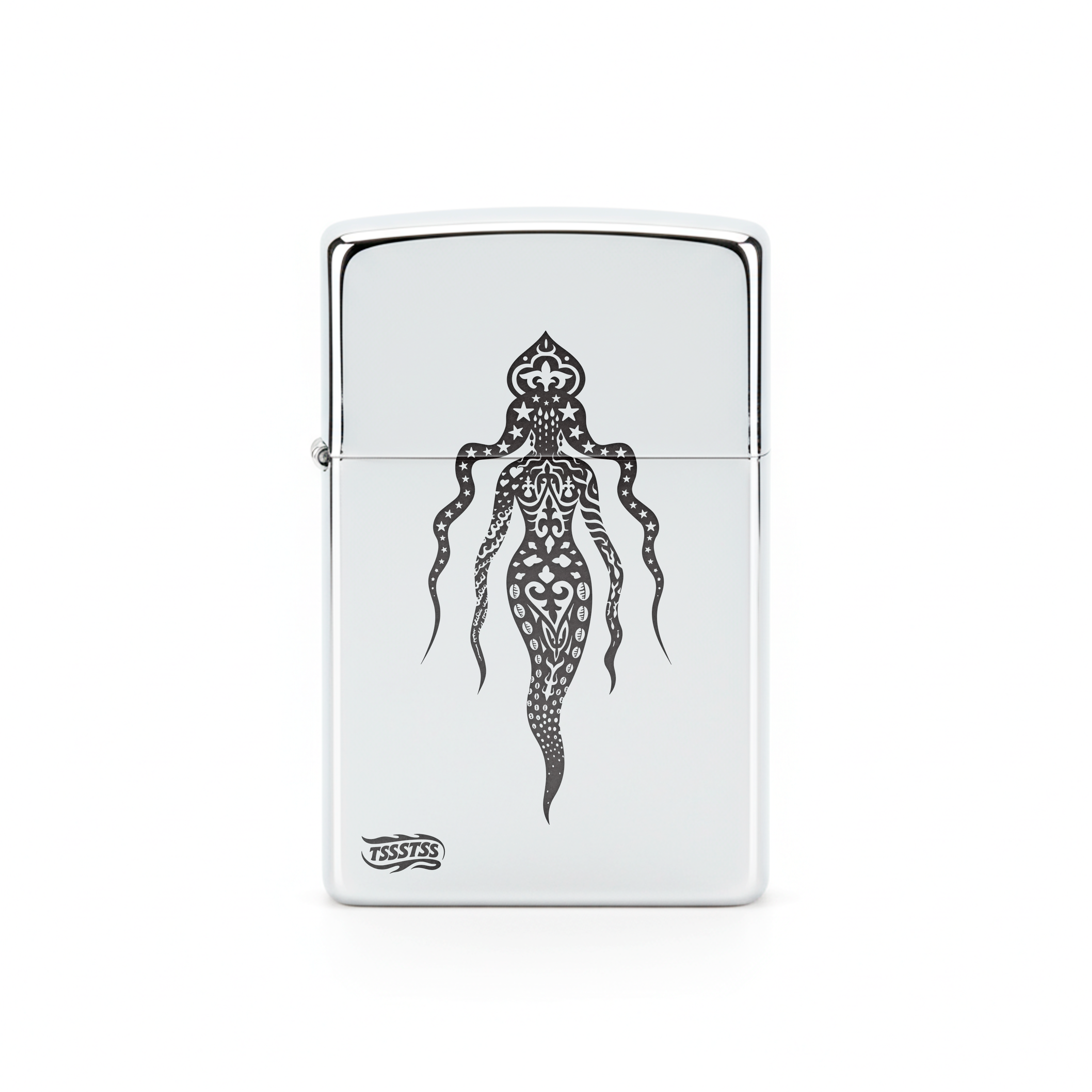 Isqueiro Cromado Polido 'Iemanjá'