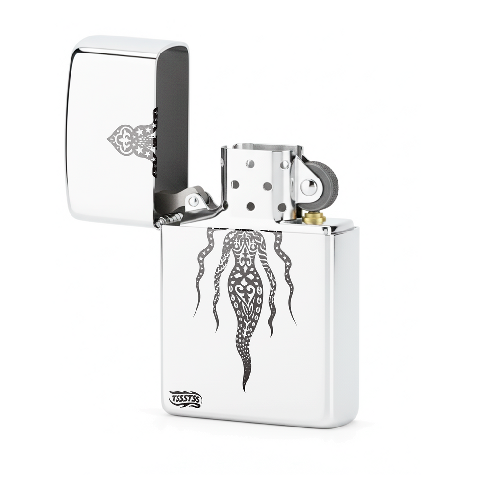 Isqueiro Cromado Polido 'Iemanjá'