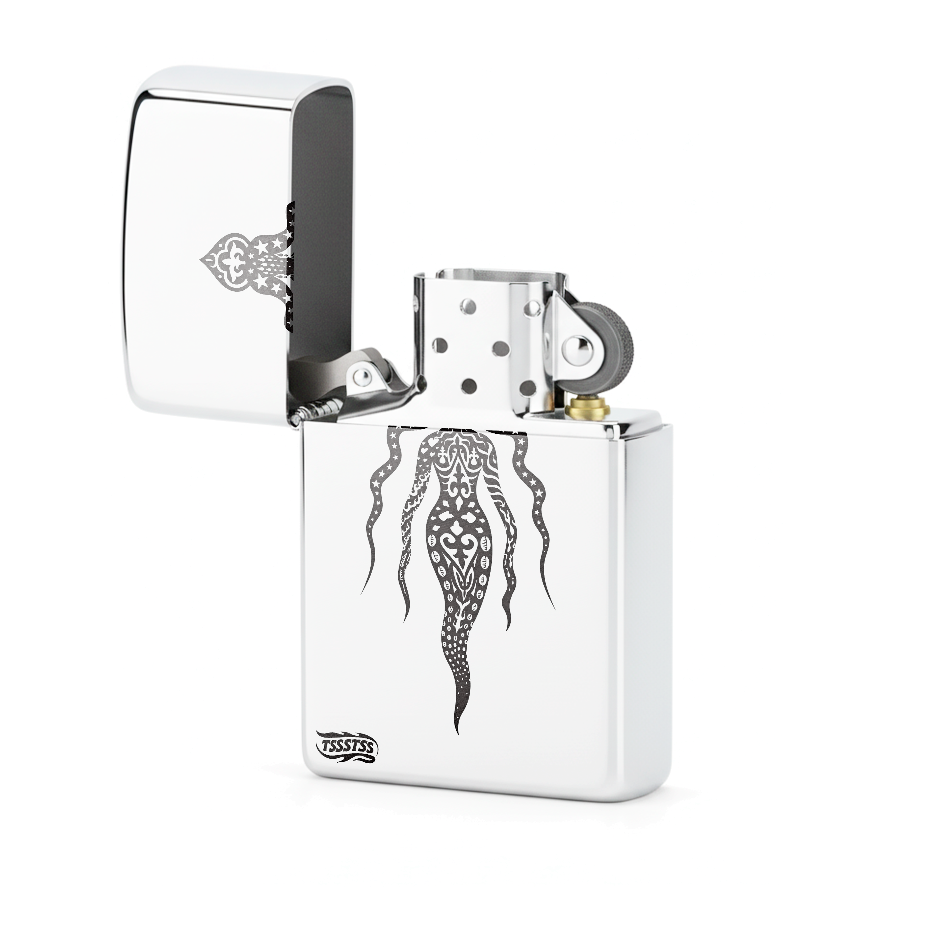 Isqueiro Cromado Polido 'Iemanjá'