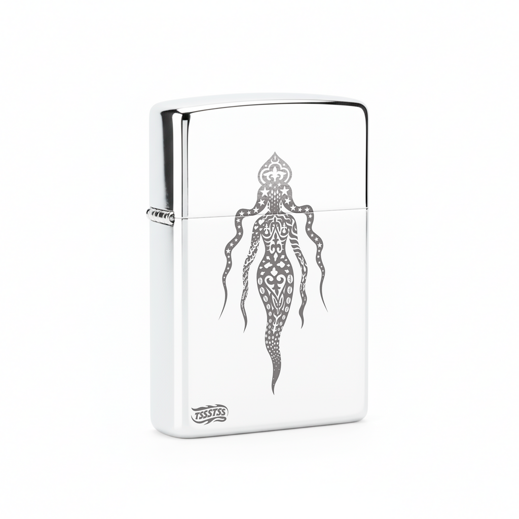 Isqueiro Cromado Polido 'Iemanjá'