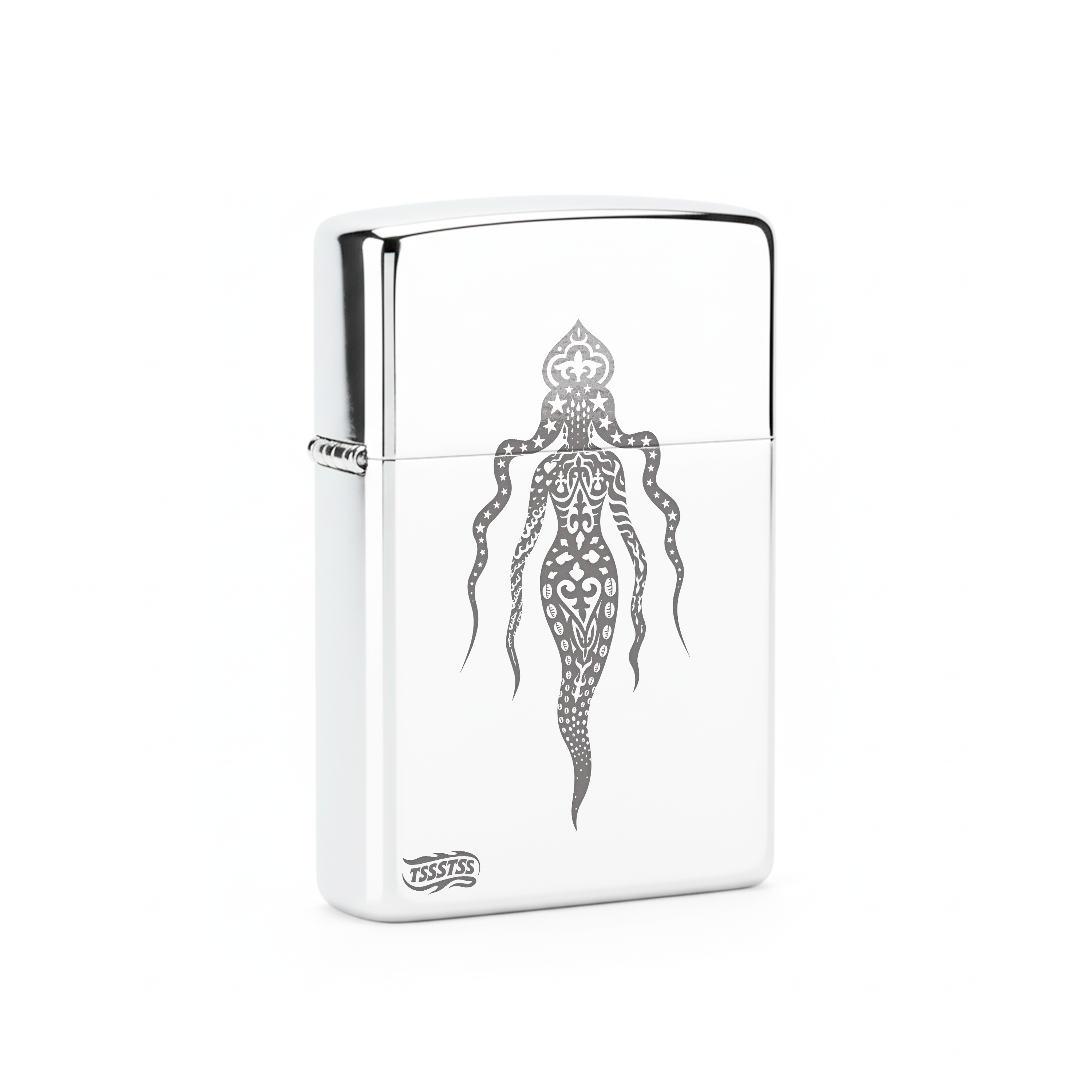 Isqueiro Cromado Polido 'Iemanjá'