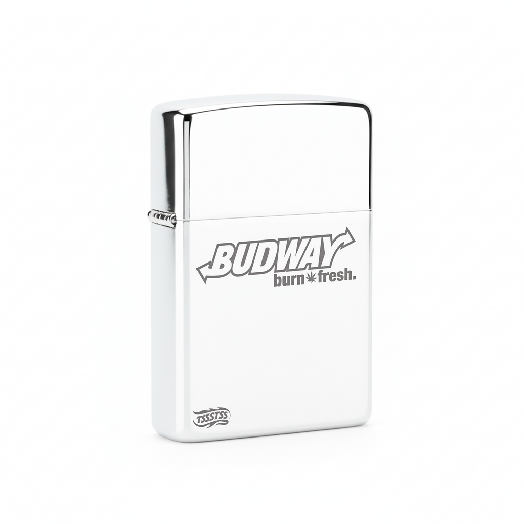 Isqueiro Cromado Polido 'BudWay'